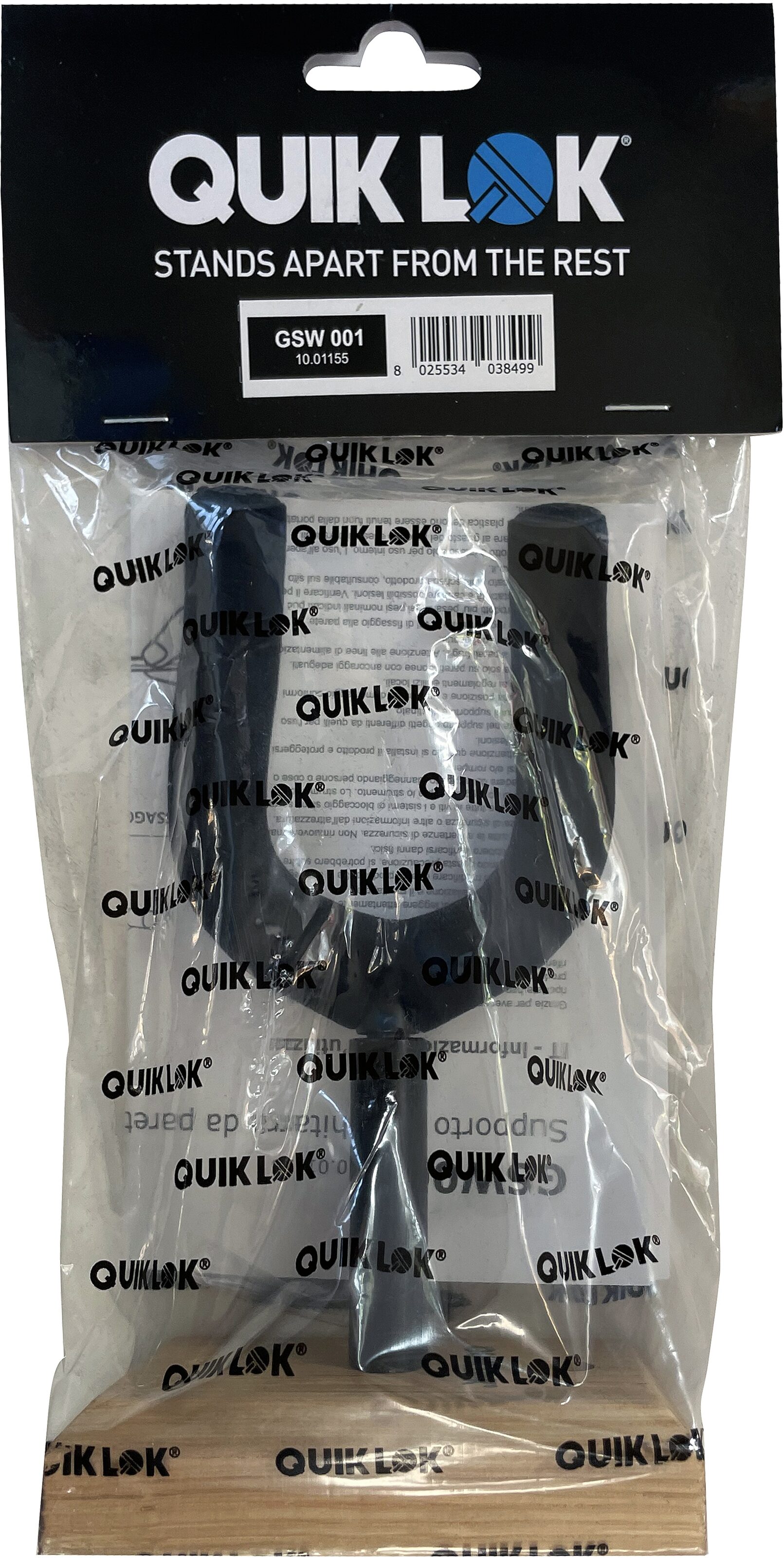 Quik Lok GSW-001 Guitar Wall Hanger with Wood Base 3 Quik Lok GSW-001 Guitar Wall Hanger with Wood Base