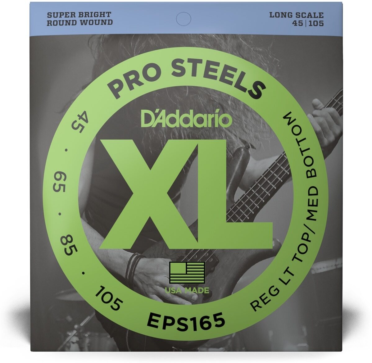 D'Addario EPS165 XL ProSteels Regular Gauge/Long Scale Bass Strings 3 D'Addario EPS165 XL ProSteels Regular Gauge/Long Scale Bass Strings
