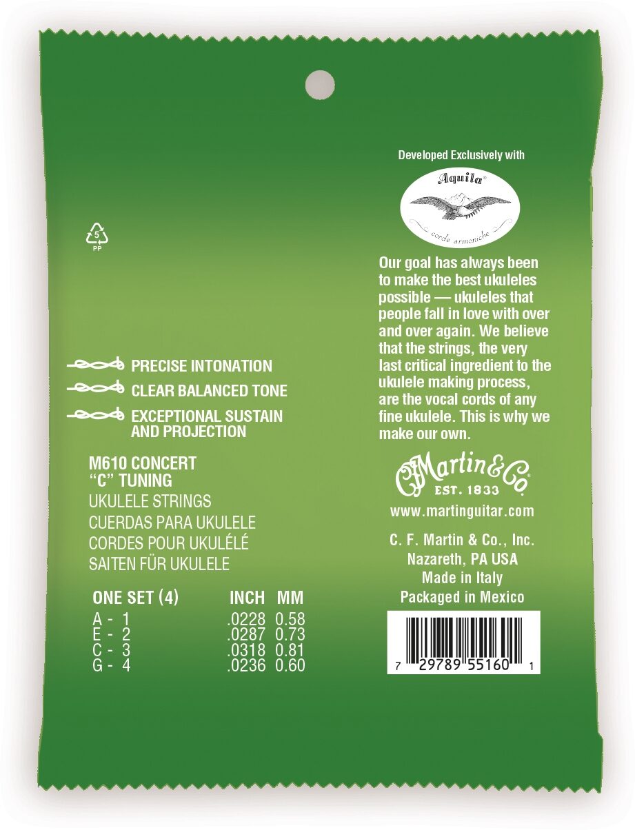 Martin Premium Polygut Ukulele Strings 2 Martin Premium Polygut Ukulele Strings