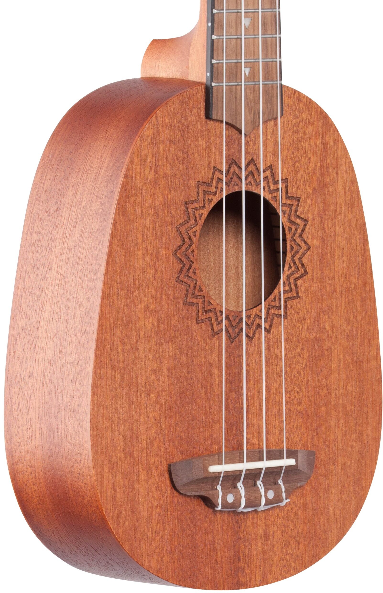 Luna Vintage Mahogany Soprano Pineapple Ukulele