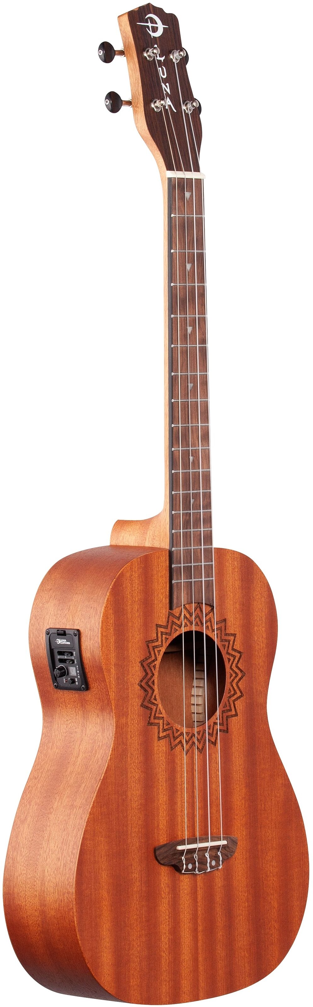 Luna Vintage Mahogany Baritone Acoustic-Electric Ukulele 6 Luna Vintage Mahogany Baritone Acoustic-Electric Ukulele