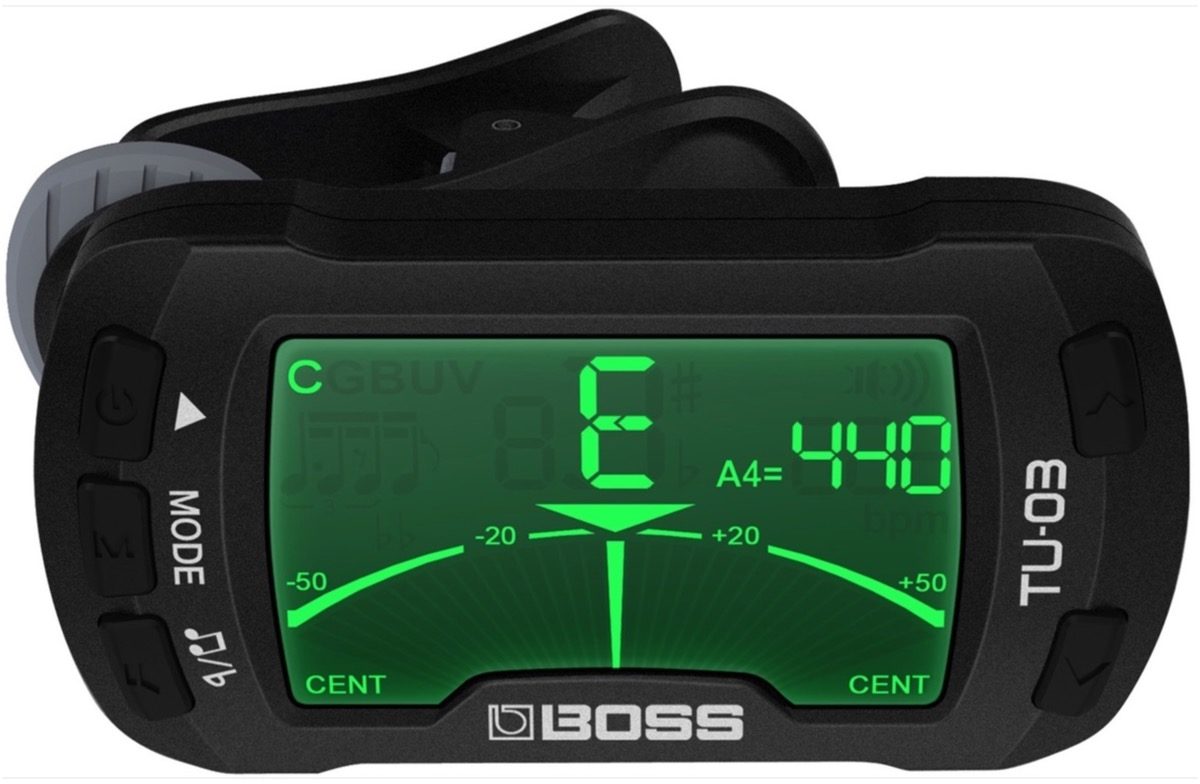 Boss TU-03 Clip-On Tuner and Metronome 6 Boss TU-03 Clip-On Tuner and Metronome