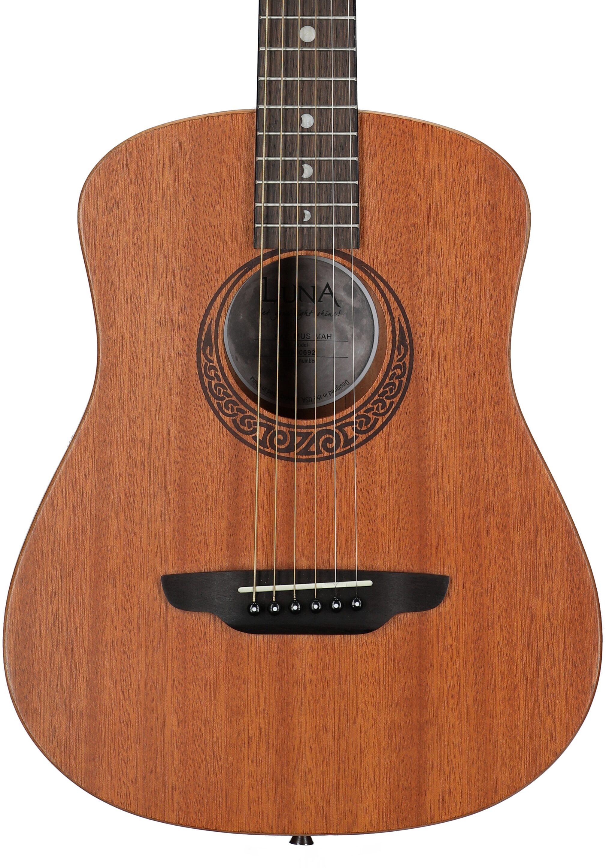 Luna Muse Series Safari 3/4-Size Acoustic Guitar (with Gig Bag) 5 Luna Muse Series Safari 3/4-Size Acoustic Guitar (with Gig Bag)