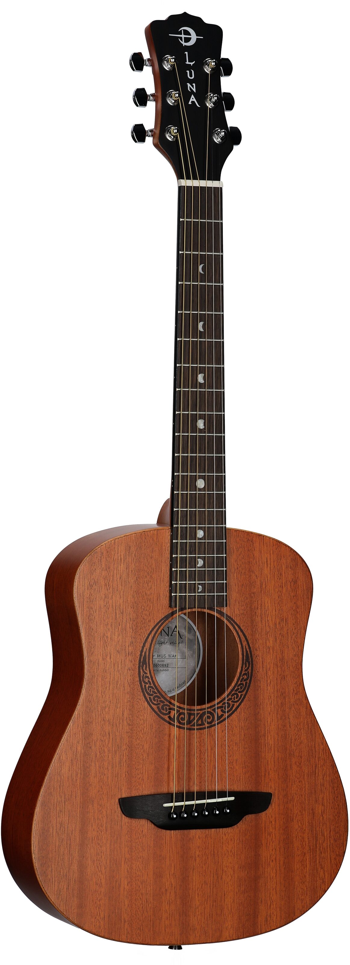 Luna Muse Series Safari 3/4-Size Acoustic Guitar (with Gig Bag) 6 Luna Muse Series Safari 3/4-Size Acoustic Guitar (with Gig Bag)