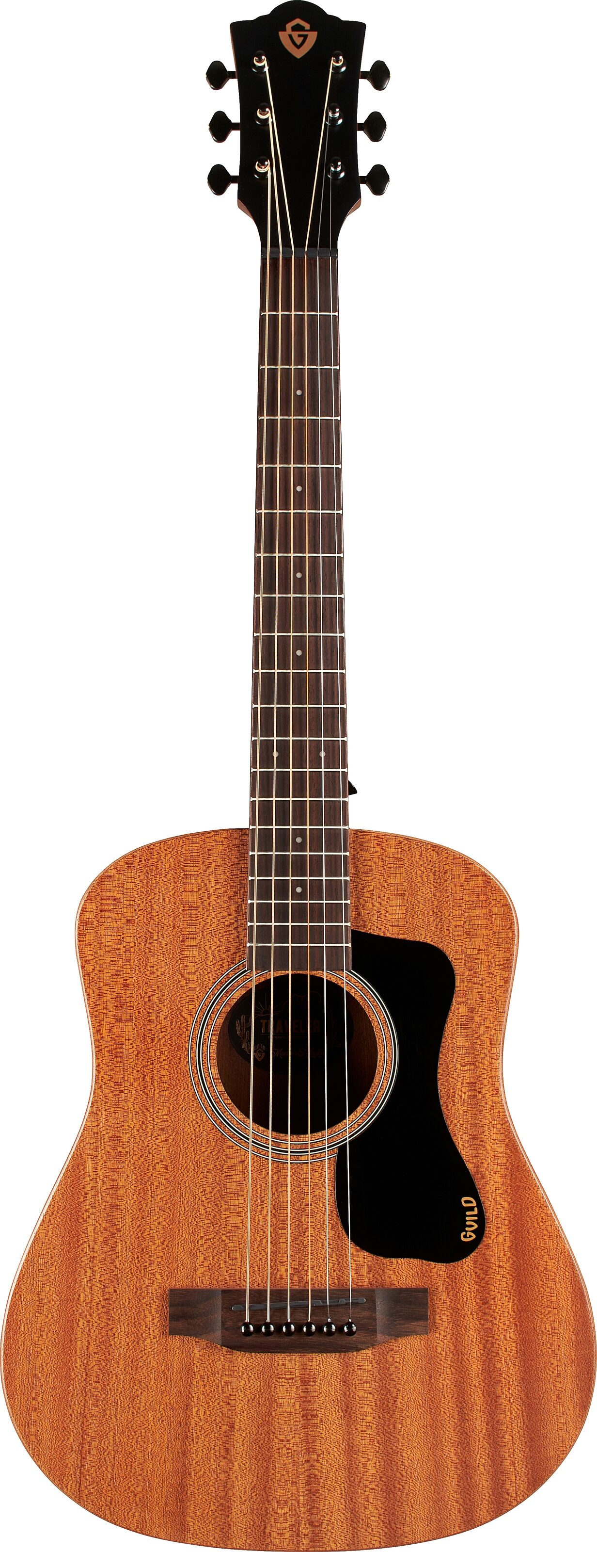 Guild Traveler Mini Dreadnought Mahogany Acoustic Guitar (with Gig Bag) 2 Guild Traveler Mini Dreadnought Mahogany Acoustic Guitar (with Gig Bag)