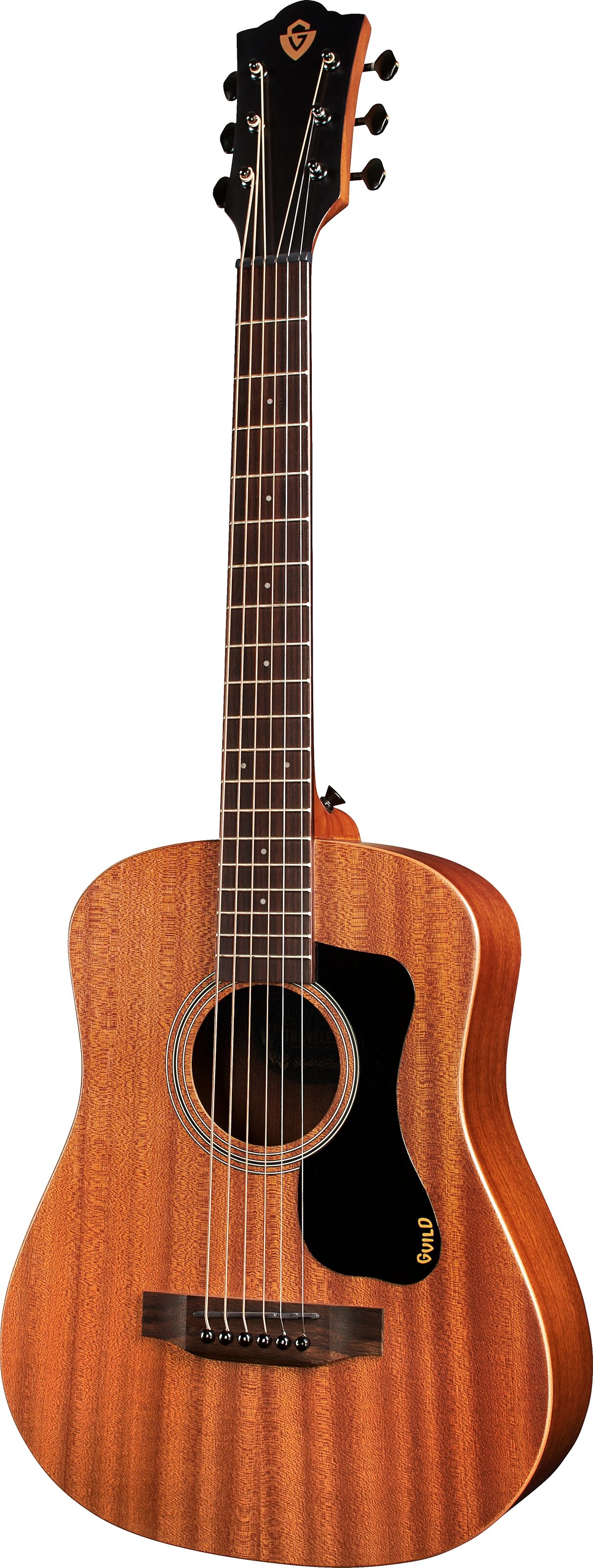 Guild Traveler Mini Dreadnought Mahogany Acoustic Guitar (with Gig Bag) 3 Guild Traveler Mini Dreadnought Mahogany Acoustic Guitar (with Gig Bag)