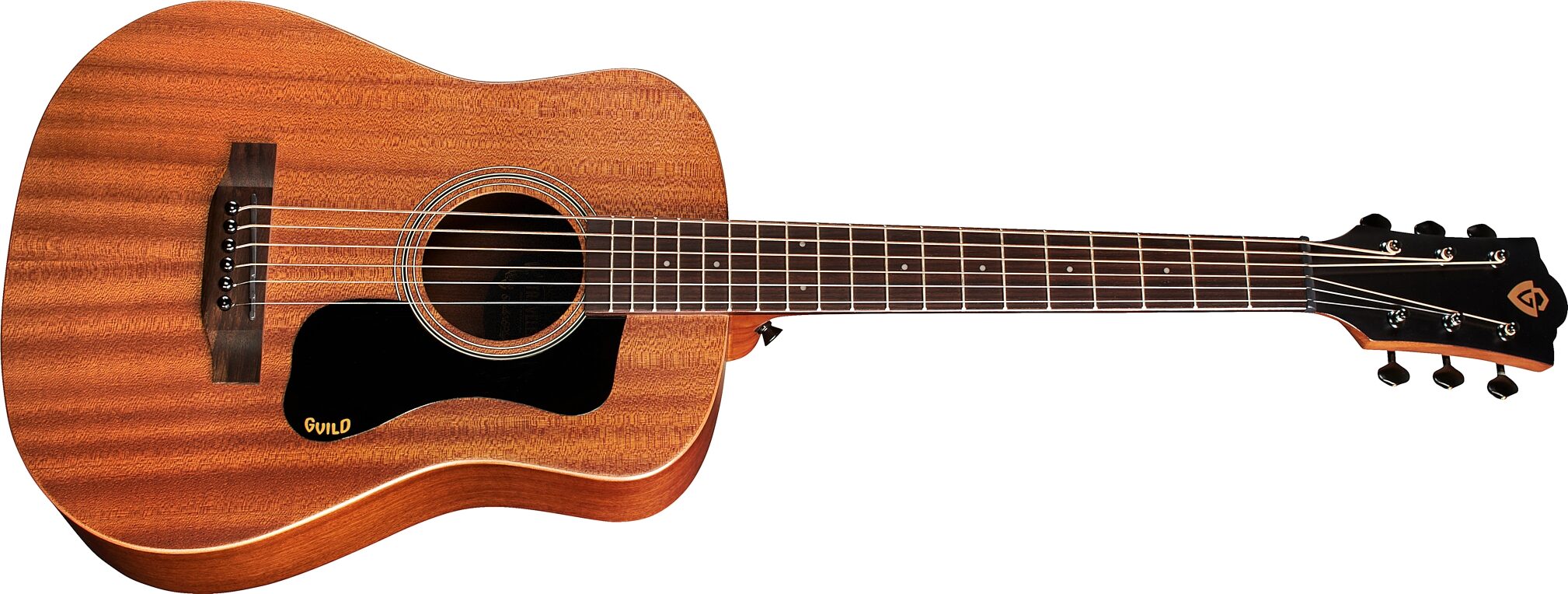 Guild Traveler Mini Dreadnought Mahogany Acoustic Guitar (with Gig Bag) 4 Guild Traveler Mini Dreadnought Mahogany Acoustic Guitar (with Gig Bag)