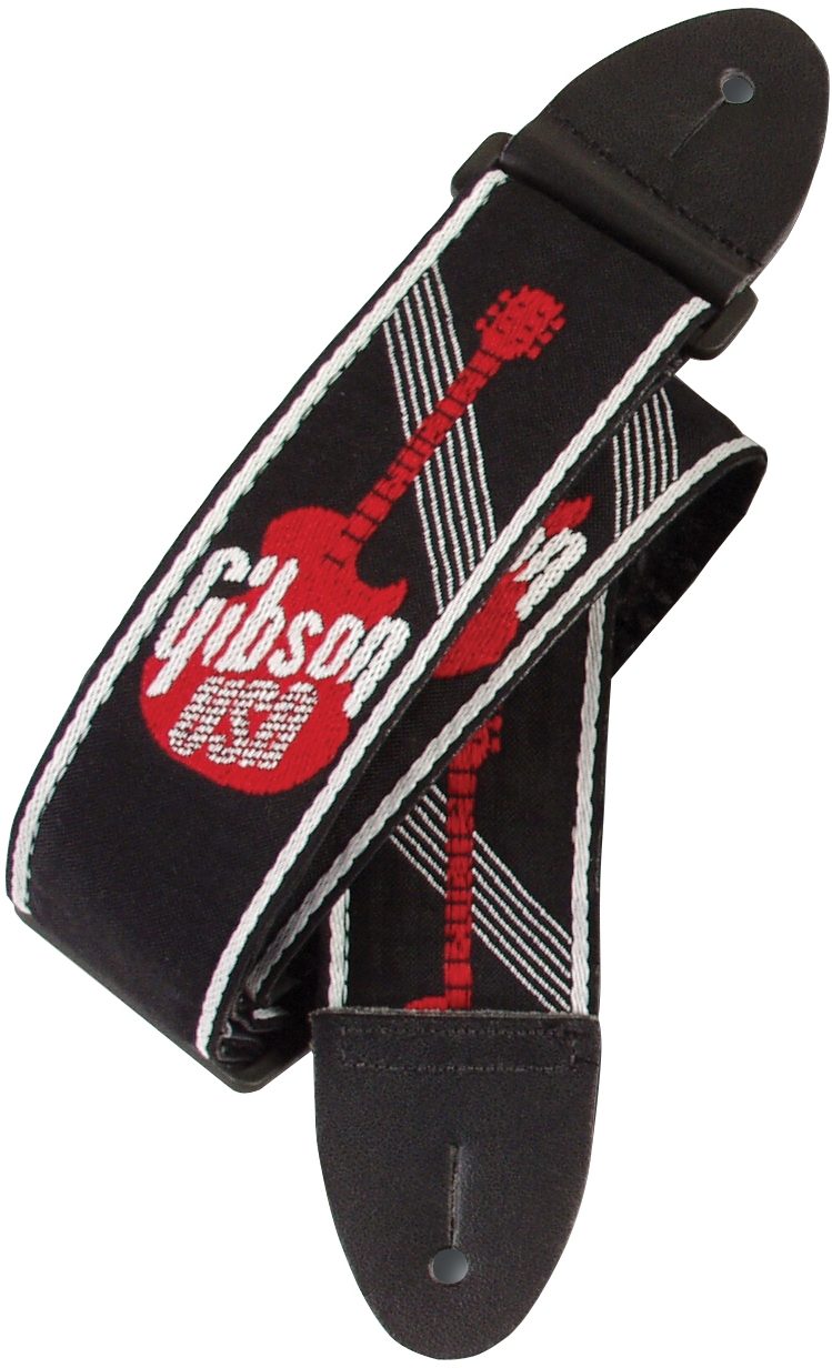 Gibson Logo Woven Guitar Strap 1 Gibson Logo Woven Guitar Strap