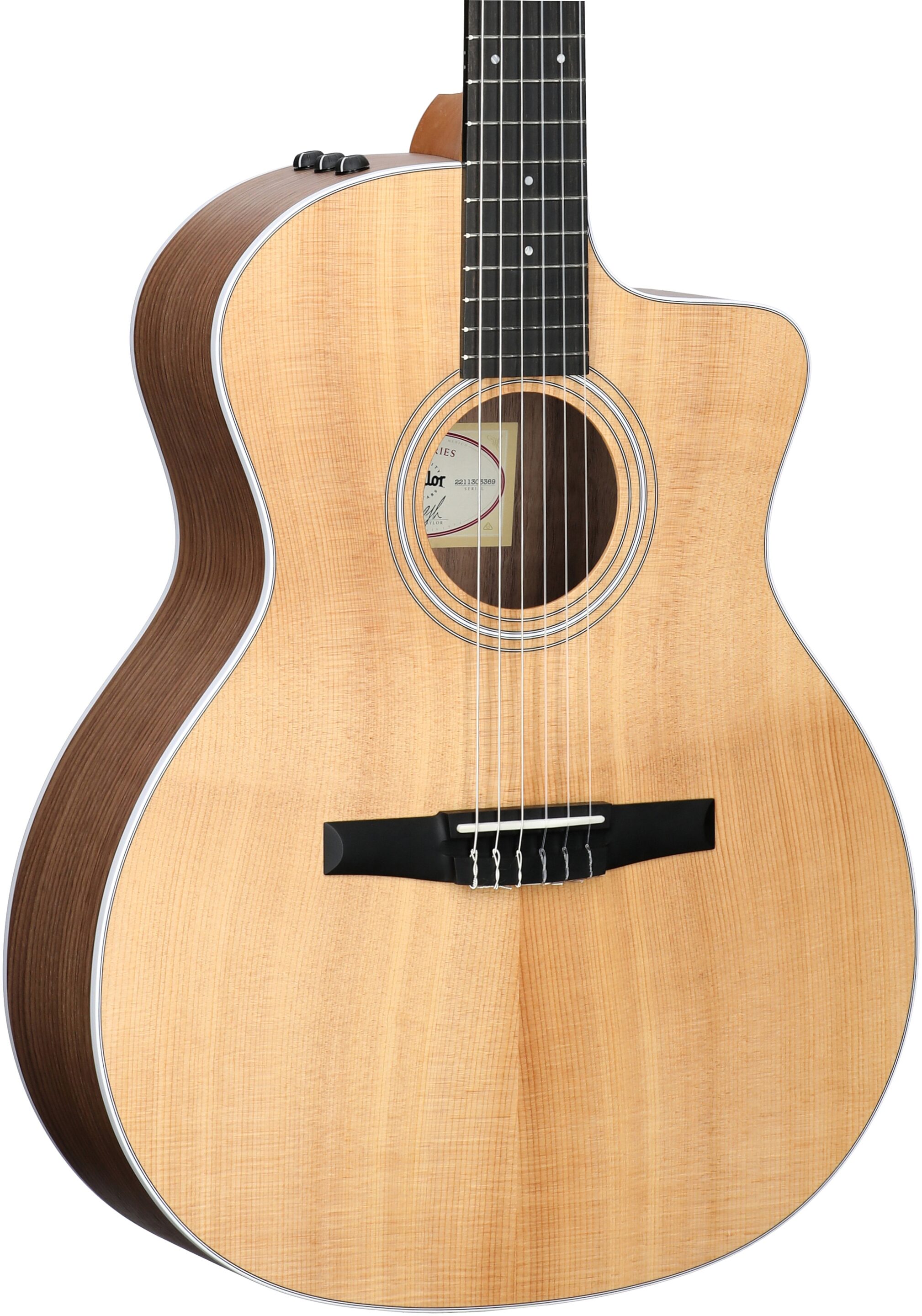 Taylor 214ce-N-v2 Grand Auditorium Classical Acoustic-Electric Guitar