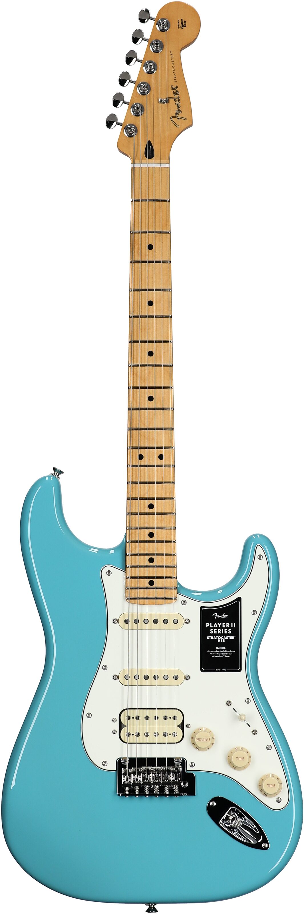 Fender Player II Stratocaster HSS Electric Guitar, with Maple Fingerboard 2 Fender Player II Stratocaster HSS Electric Guitar, with Maple Fingerboard