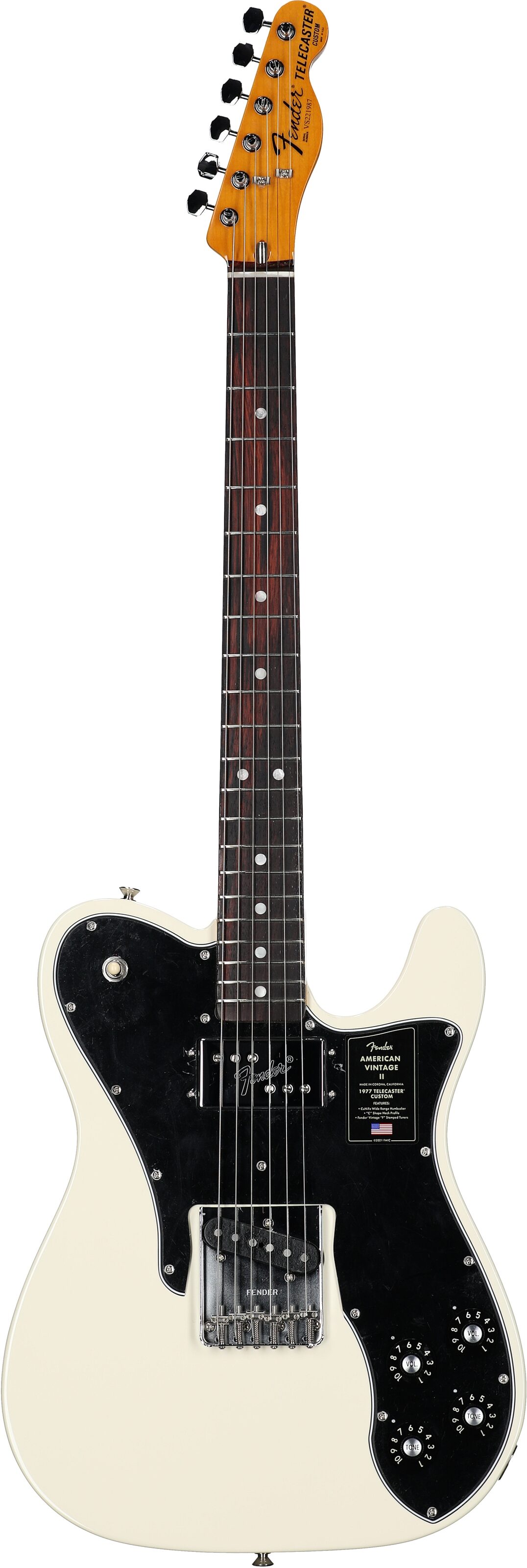 Fender American Vintage II 1977 Telecaster Custom Electric Guitar, Rosewood Fingerboard (with Case) 2 Fender American Vintage II 1977 Telecaster Custom Electric Guitar, Rosewood Fingerboard (with Case)