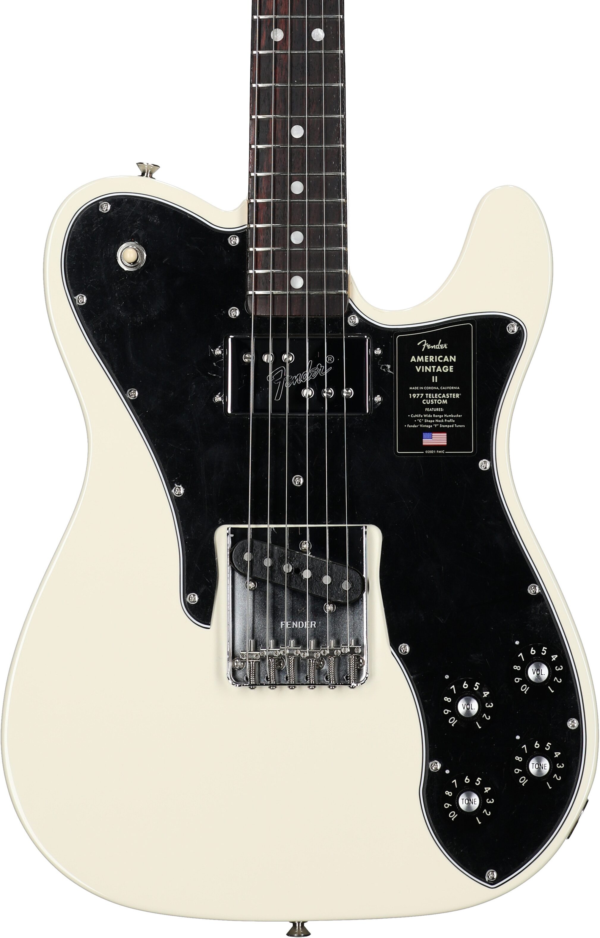 Fender American Vintage II 1977 Telecaster Custom Electric Guitar, Rosewood Fingerboard (with Case) 5 Fender American Vintage II 1977 Telecaster Custom Electric Guitar, Rosewood Fingerboard (with Case)
