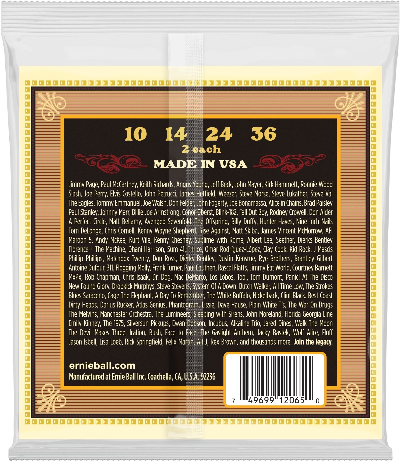 Ernie Ball Earthwood Medium Loop-End 80/20 4-String Mandolin Strings 2 Ernie Ball Earthwood Medium Loop-End 80/20 4-String Mandolin Strings