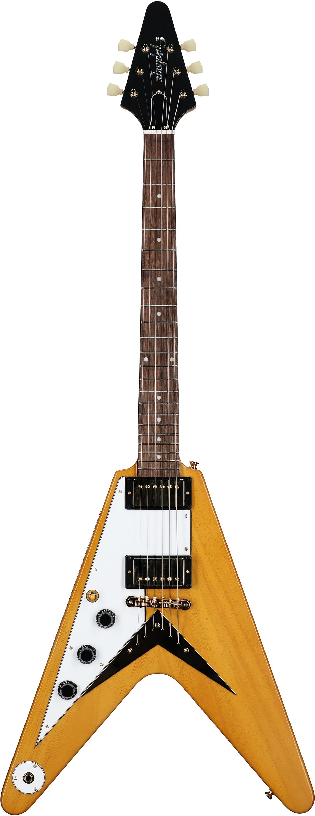 Epiphone 1958 Korina Flying V Electric Guitar, Left-Handed (with Case) 2 Epiphone 1958 Korina Flying V Electric Guitar, Left-Handed (with Case)