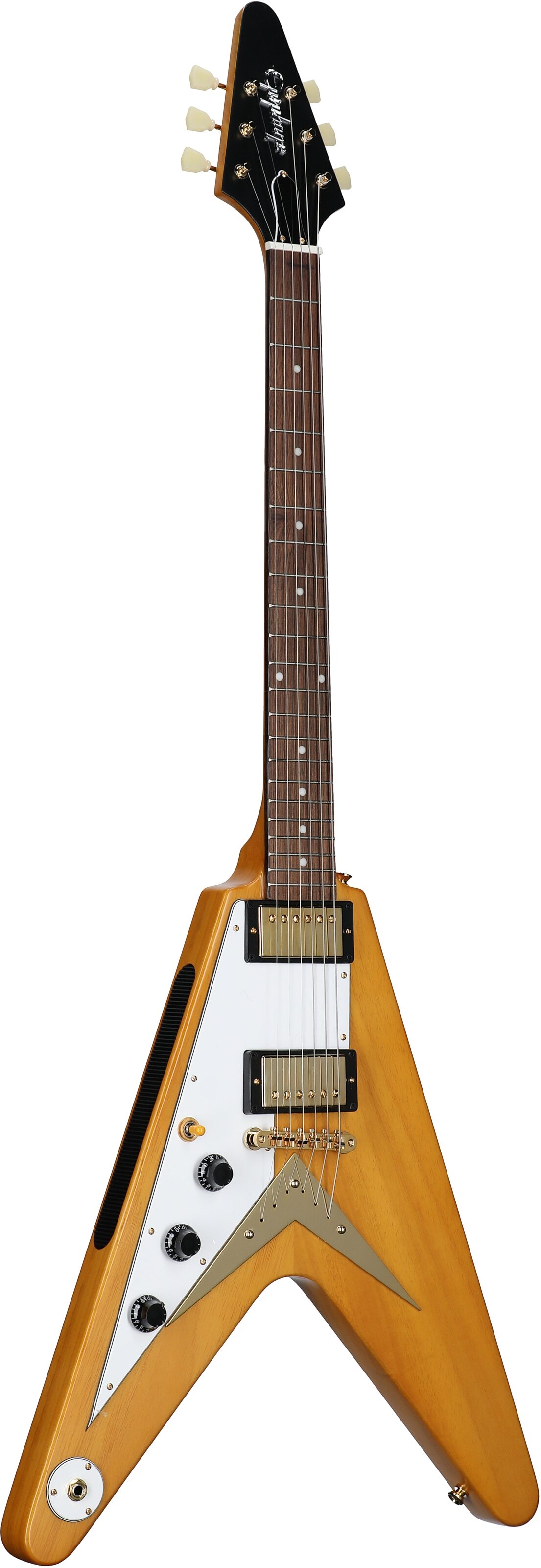 Epiphone 1958 Korina Flying V Electric Guitar, Left-Handed (with Case) 6 Epiphone 1958 Korina Flying V Electric Guitar, Left-Handed (with Case)