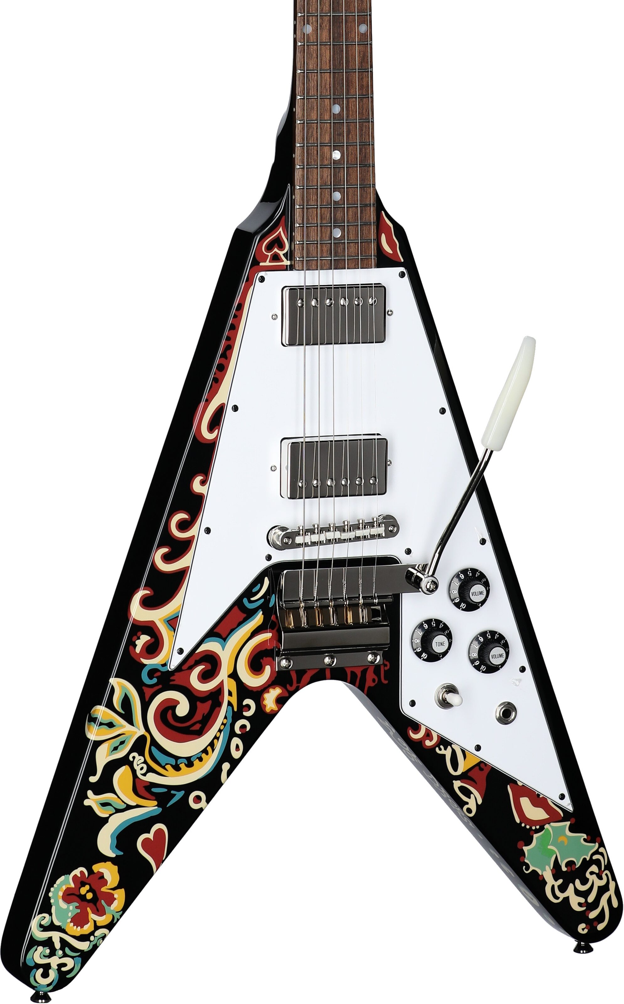 Epiphone Jimi Hendrix "Love Drops" Flying V Electric Guitar (with Case)