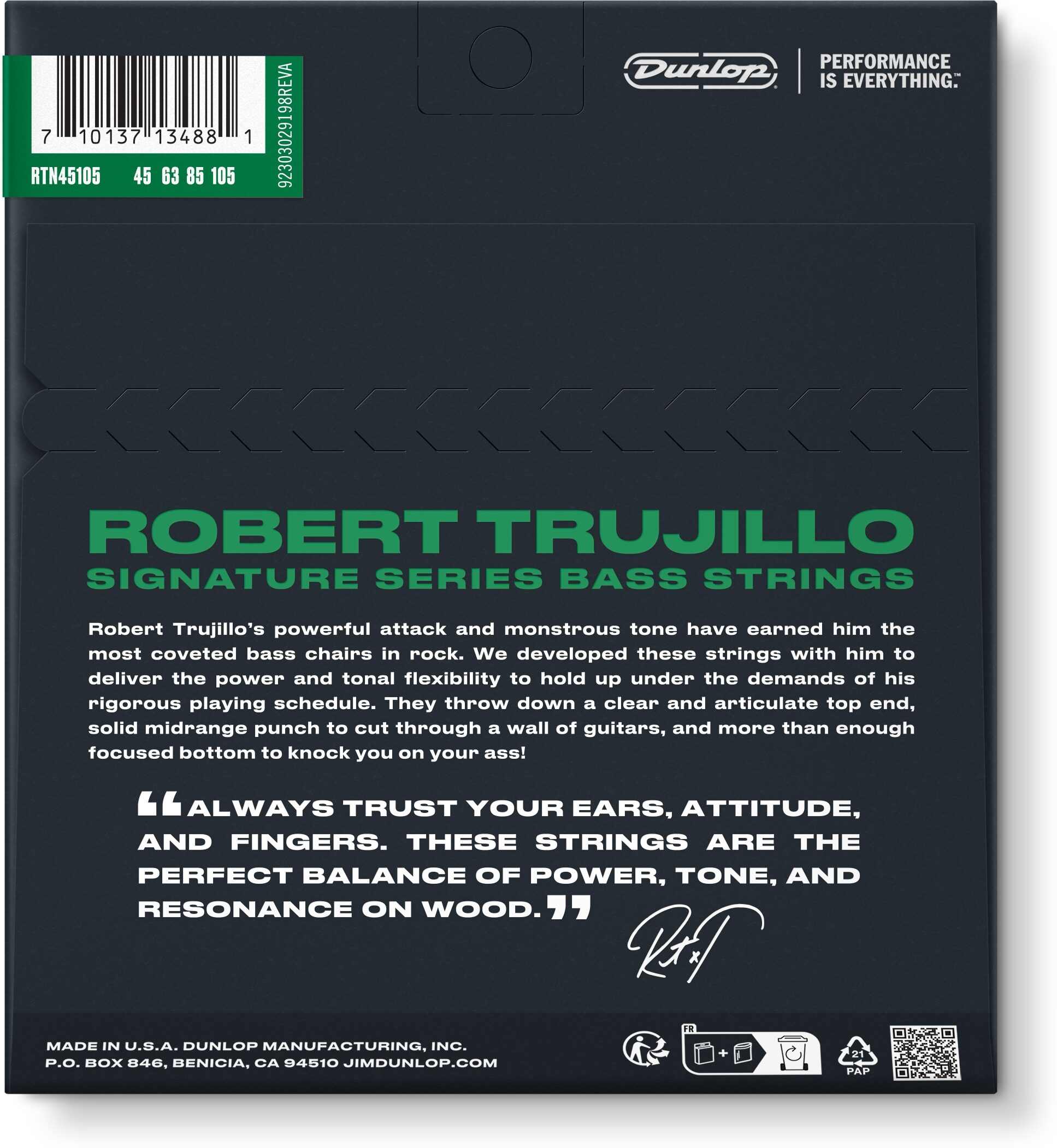 Dunlop Robert Trujillo 4-String Bass String Set 2 Dunlop Robert Trujillo 4-String Bass String Set
