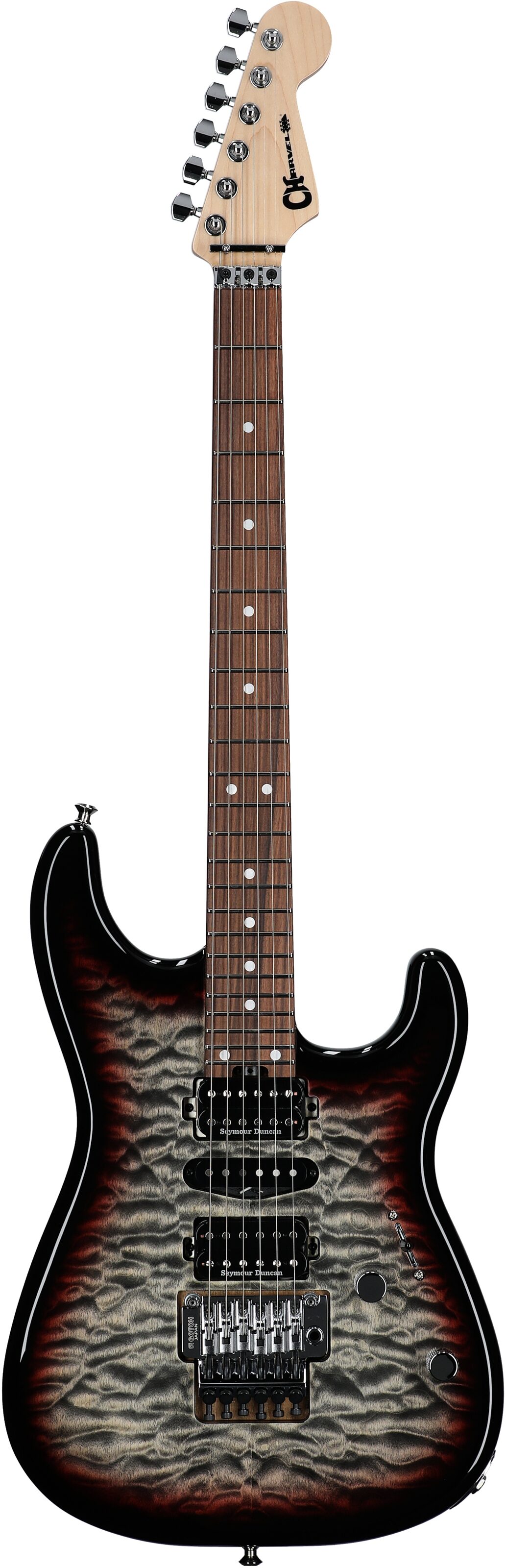 Charvel MJ San Dimas Style 1 HSH FR PF QM Electric Guitar 2 Charvel MJ San Dimas Style 1 HSH FR PF QM Electric Guitar