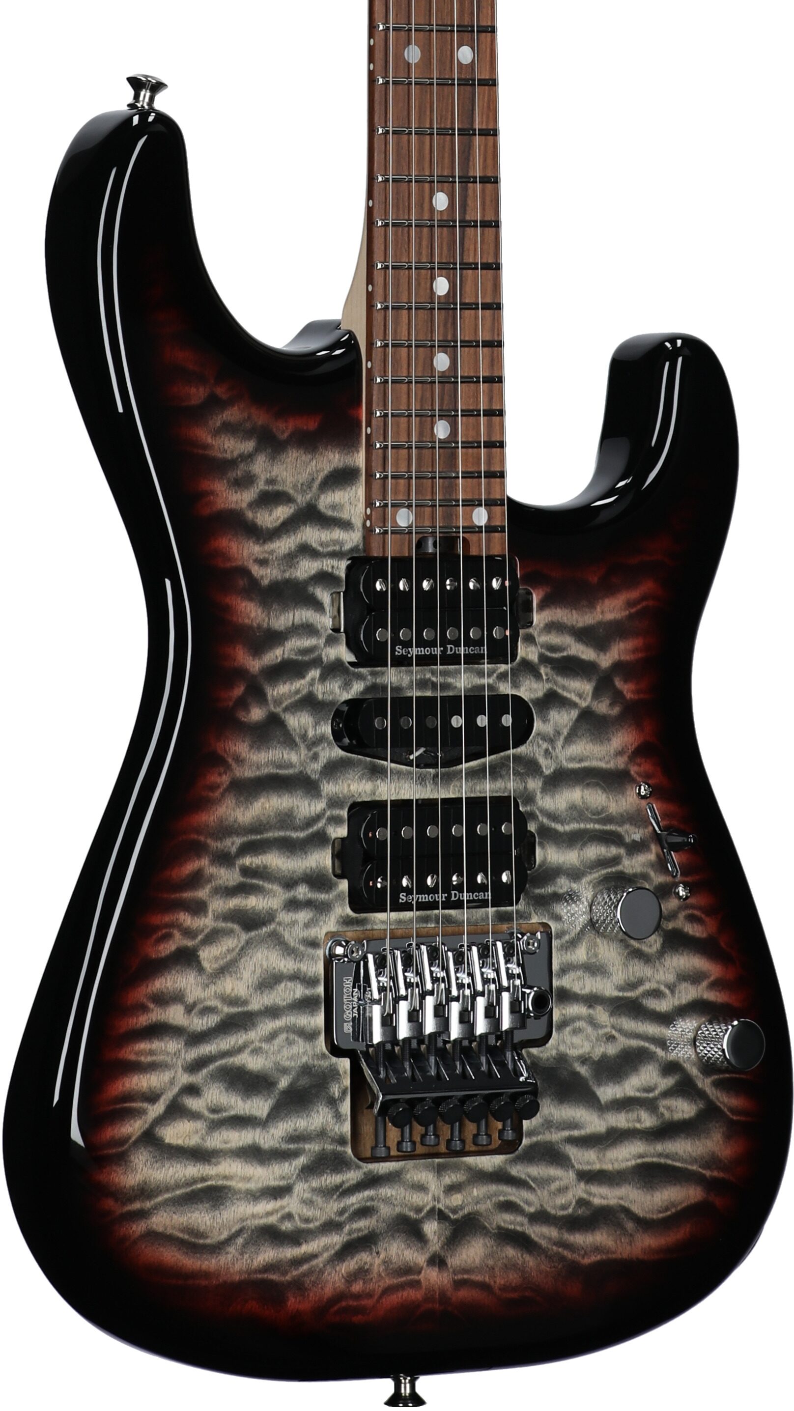 Charvel MJ San Dimas Style 1 HSH FR PF QM Electric Guitar 3 Charvel MJ San Dimas Style 1 HSH FR PF QM Electric Guitar