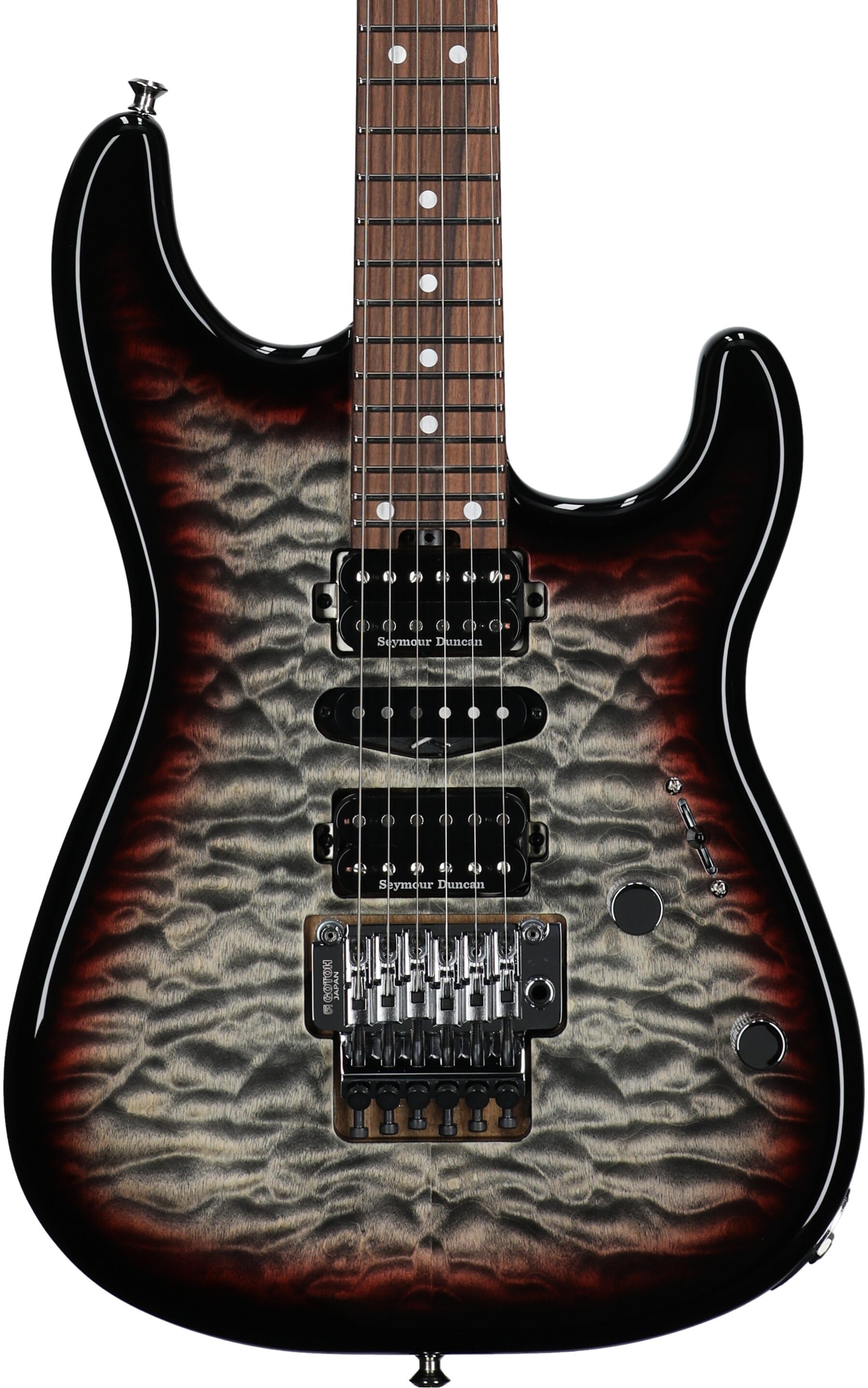 Charvel MJ San Dimas Style 1 HSH FR PF QM Electric Guitar 1 Charvel MJ San Dimas Style 1 HSH FR PF QM Electric Guitar