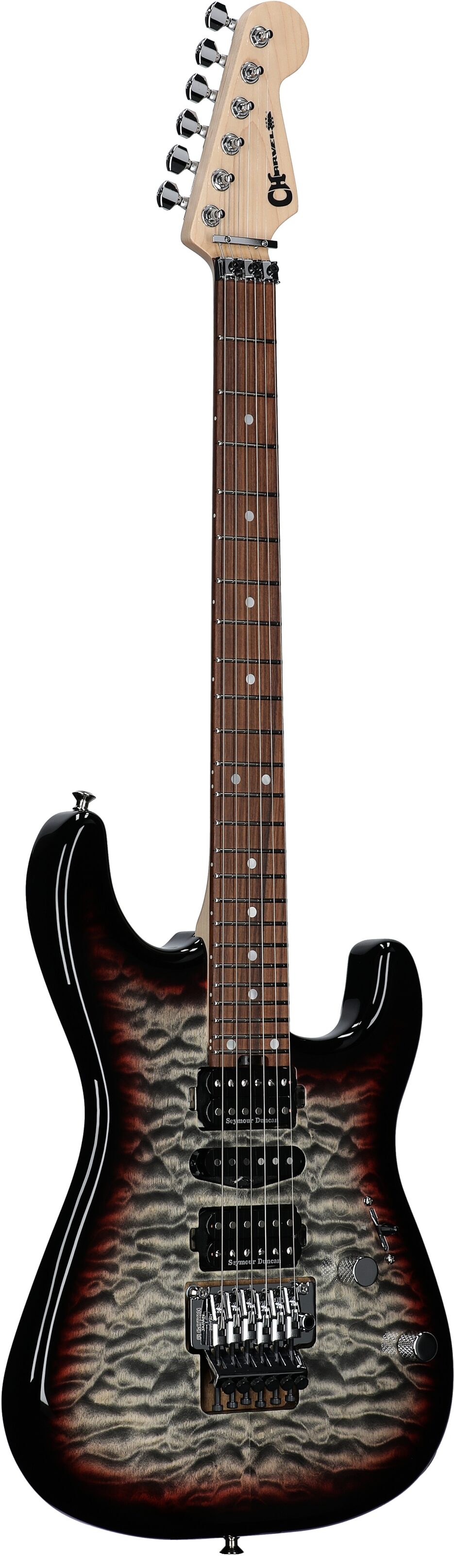 Charvel MJ San Dimas Style 1 HSH FR PF QM Electric Guitar 6 Charvel MJ San Dimas Style 1 HSH FR PF QM Electric Guitar