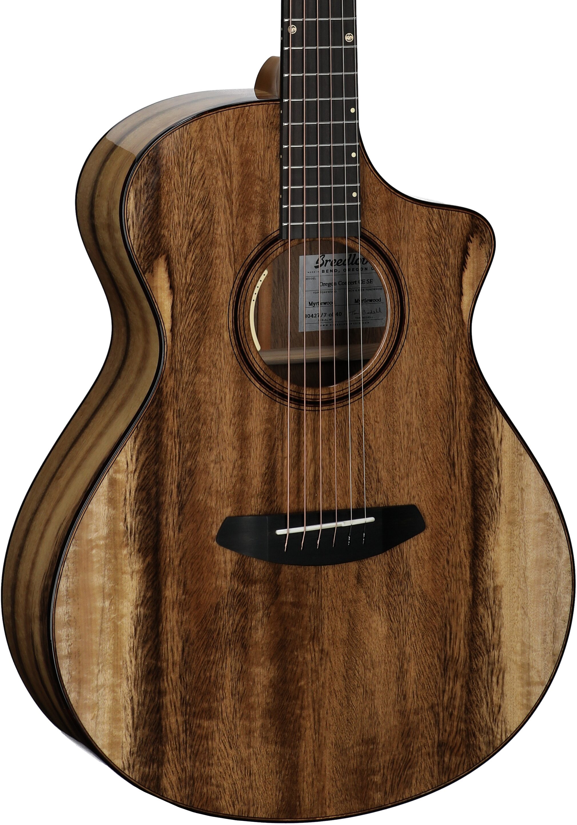 Breedlove Oregon Concert CE Myrtlewood-Myrtlewood SE Acoustic-Electric Guitar (with Case) 1 Breedlove Oregon Concert CE Myrtlewood-Myrtlewood SE Acoustic-Electric Guitar (with Case)