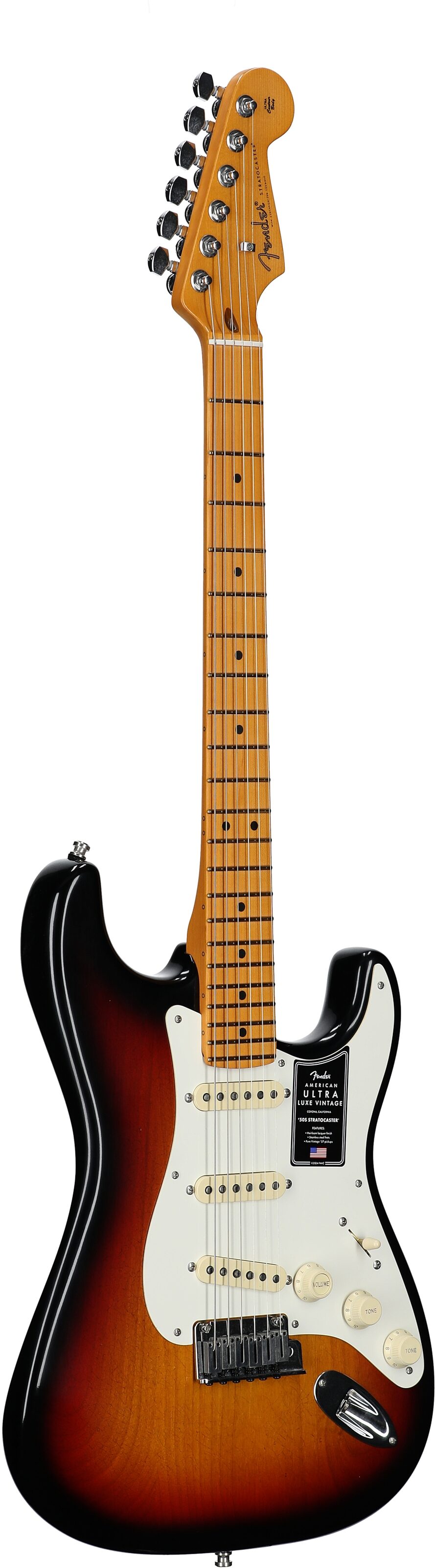 Fender American Ultra Luxe Vintage '50s Stratocaster Electric Guitar, with Maple Fingerboard (with Case) 6 Fender American Ultra Luxe Vintage '50s Stratocaster Electric Guitar, with Maple Fingerboard (with Case)