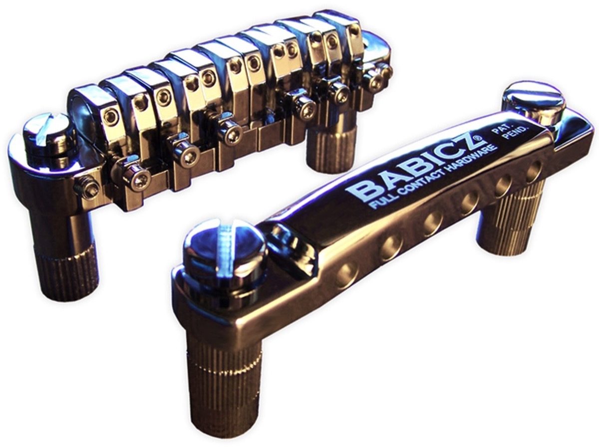 Babicz Full Contact Hardware Tune-O-Matic Bridge and Tailpiece 3 Babicz Full Contact Hardware Tune-O-Matic Bridge and Tailpiece