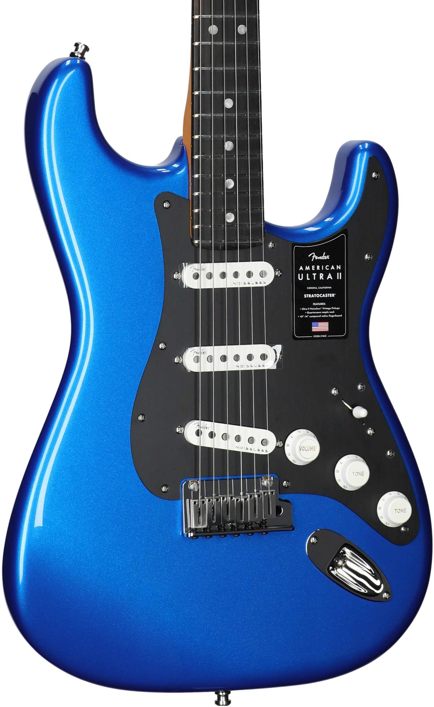 Fender American Ultra II Stratocaster Electric Guitar, Ebony Fingerboard (with Case) 1 Fender American Ultra II Stratocaster Electric Guitar, Ebony Fingerboard (with Case)