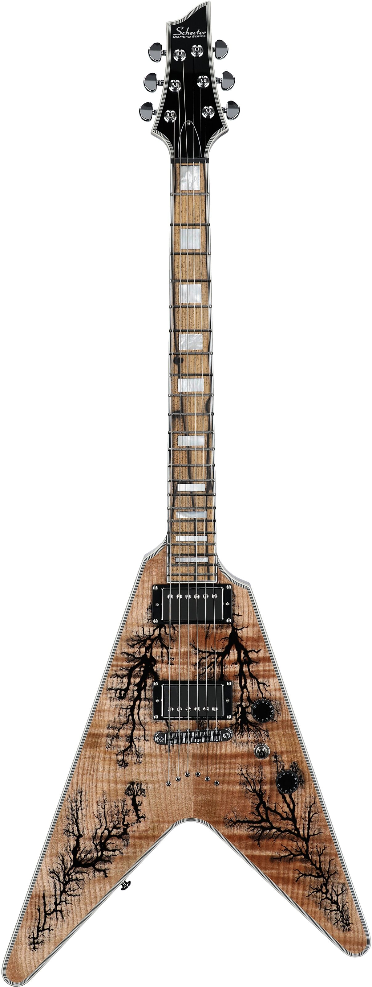 Schecter V-1 Electro-Resin Electric Guitar 2 Schecter V-1 Electro-Resin Electric Guitar