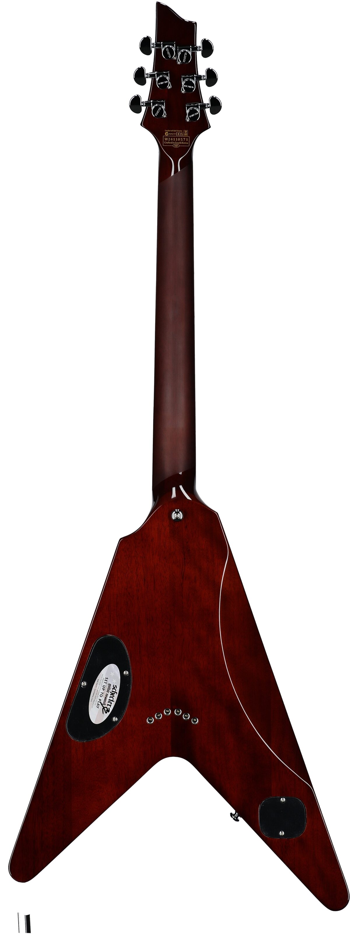 Schecter V-1 Electro-Resin Electric Guitar 3 Schecter V-1 Electro-Resin Electric Guitar