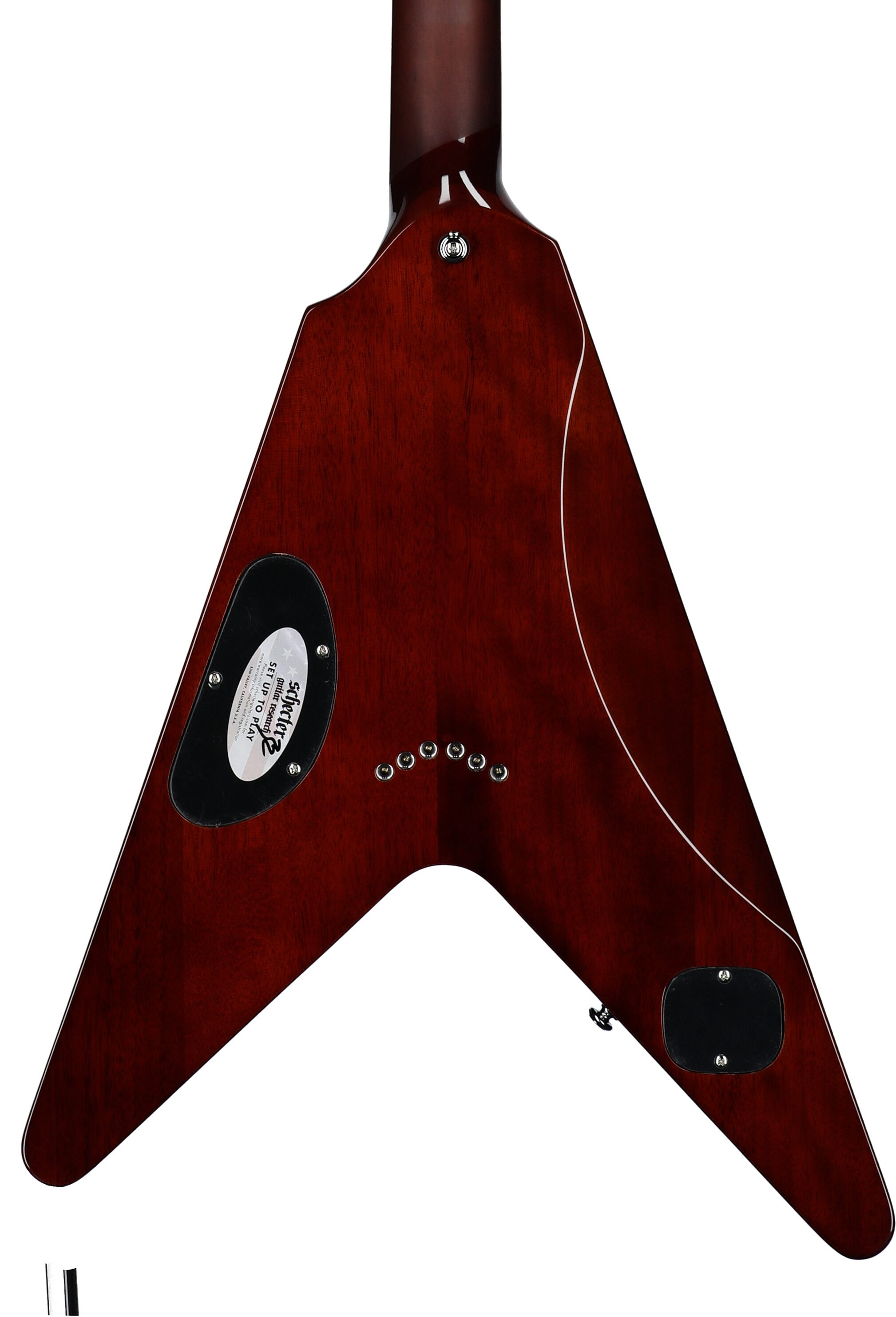 Schecter V-1 Electro-Resin Electric Guitar 7 Schecter V-1 Electro-Resin Electric Guitar