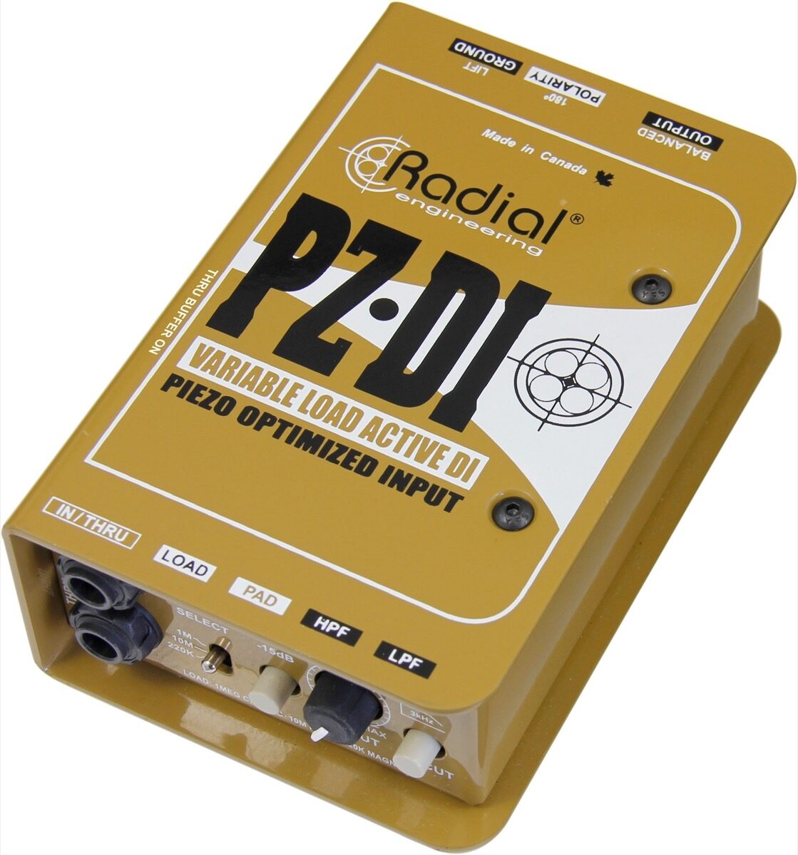 Radial PZDI Active DI Direct Box for Acoustic Instruments 4 Radial PZDI Active DI Direct Box for Acoustic Instruments