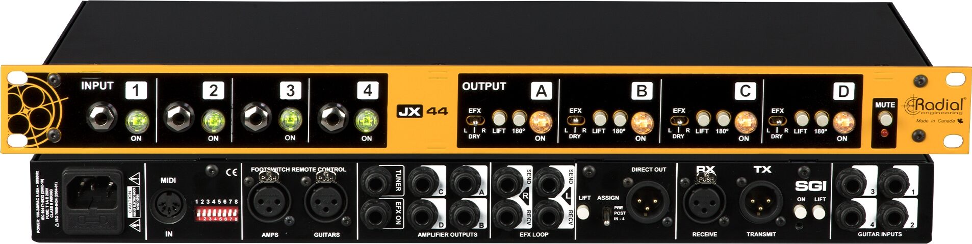Radial JX44 V2 Guitar and Amp Switching System 1 Radial JX44 V2 Guitar and Amp Switching System