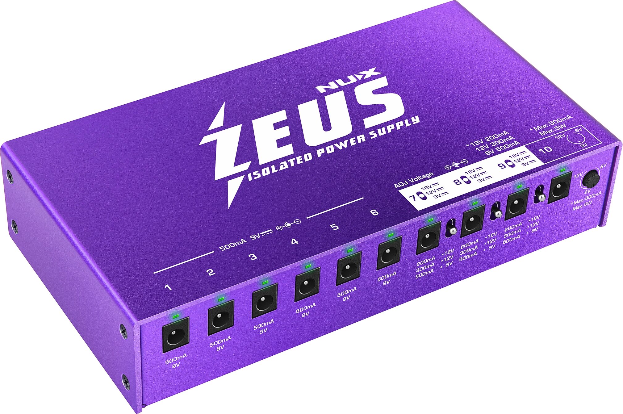 NUX Zeus 10-Port Isolated DC Power Supply 2 NUX Zeus 10-Port Isolated DC Power Supply