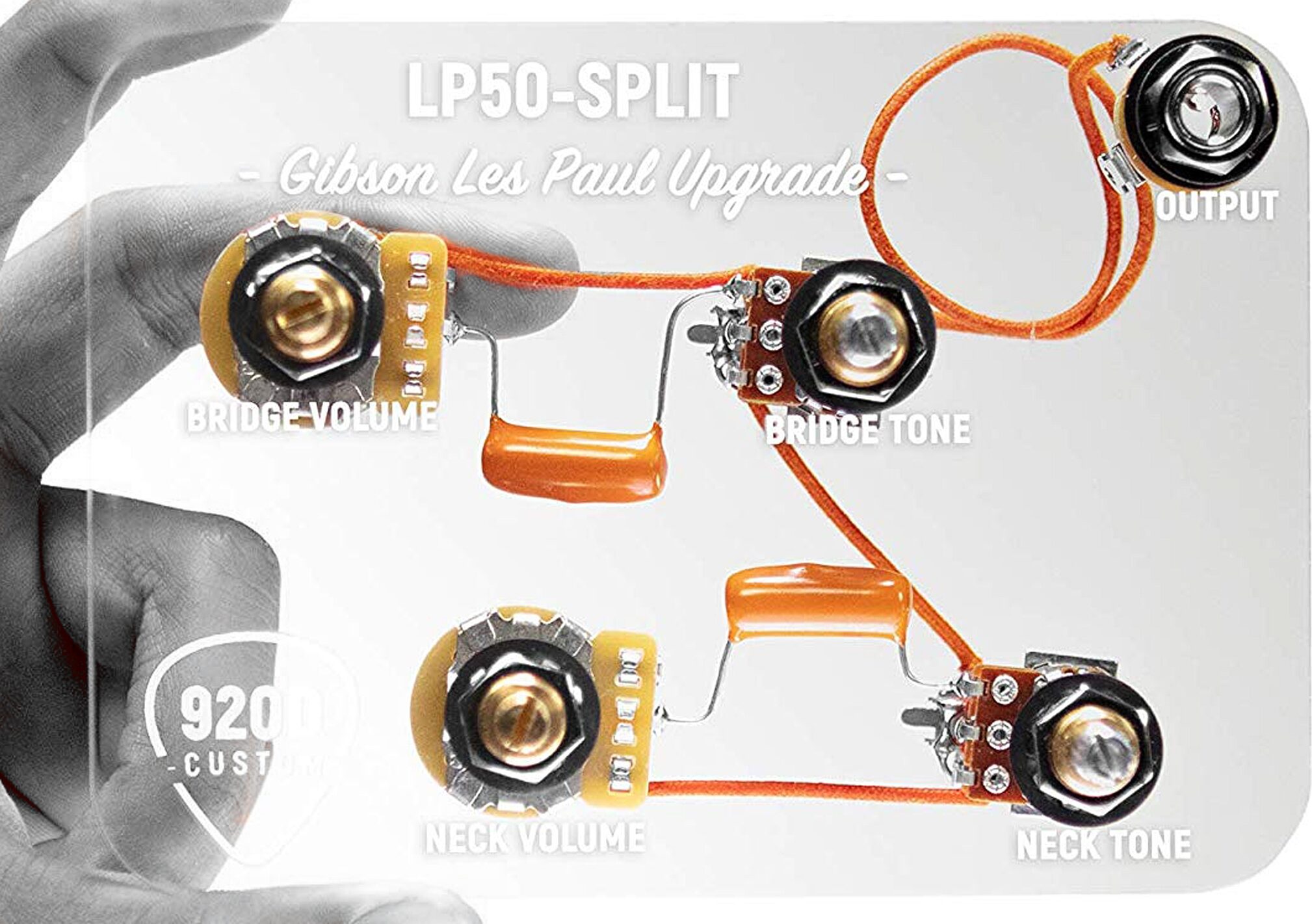 920D Custom LP50-SPLIT Les Paul Harness with Coil Split Mod