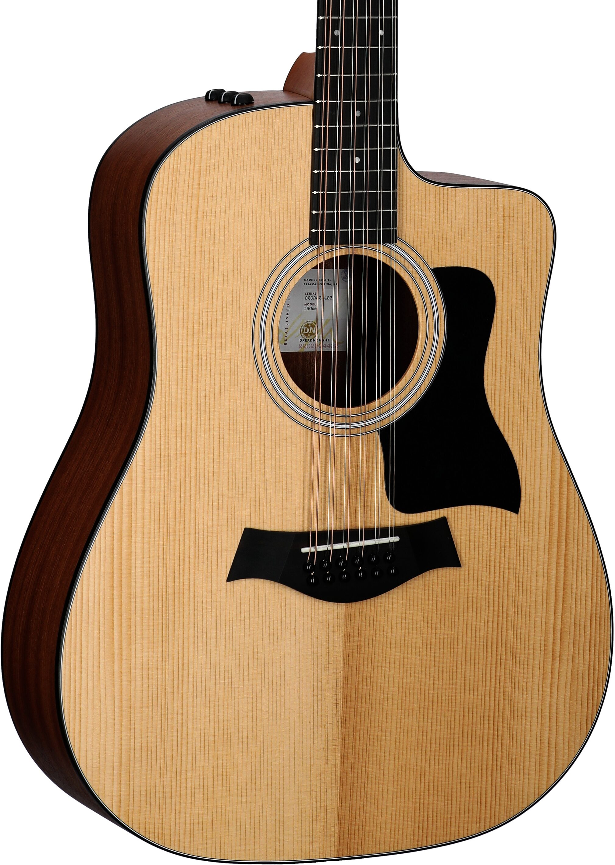 Taylor 150ce Dreadnought Acoustic-Electric Guitar, 12-String (with Gig Bag)