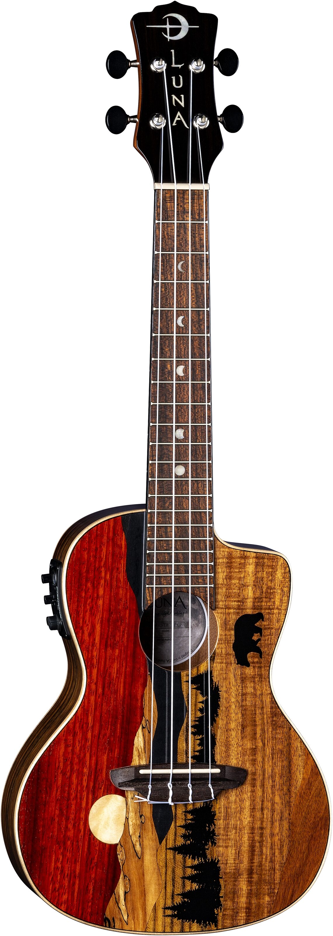 Luna Vista Bear Concert Acoustic-Electric Ukulele (with Gig Bag) 2 Luna Vista Bear Concert Acoustic-Electric Ukulele (with Gig Bag)