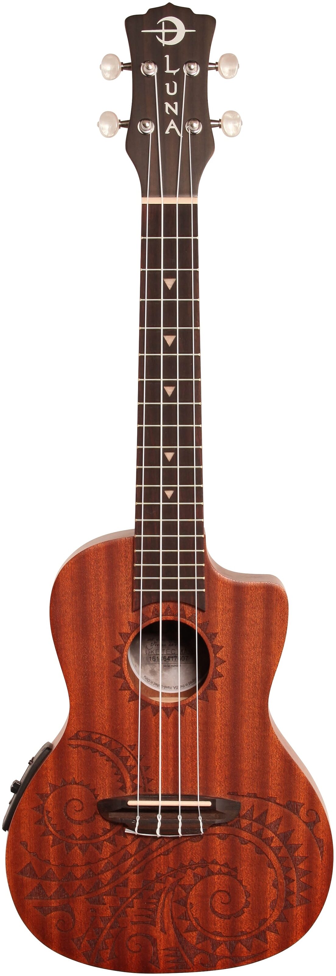 Luna Tattoo Acoustic-Electric Concert Ukulele (with Gig Bag) 2 Luna Tattoo Acoustic-Electric Concert Ukulele (with Gig Bag)