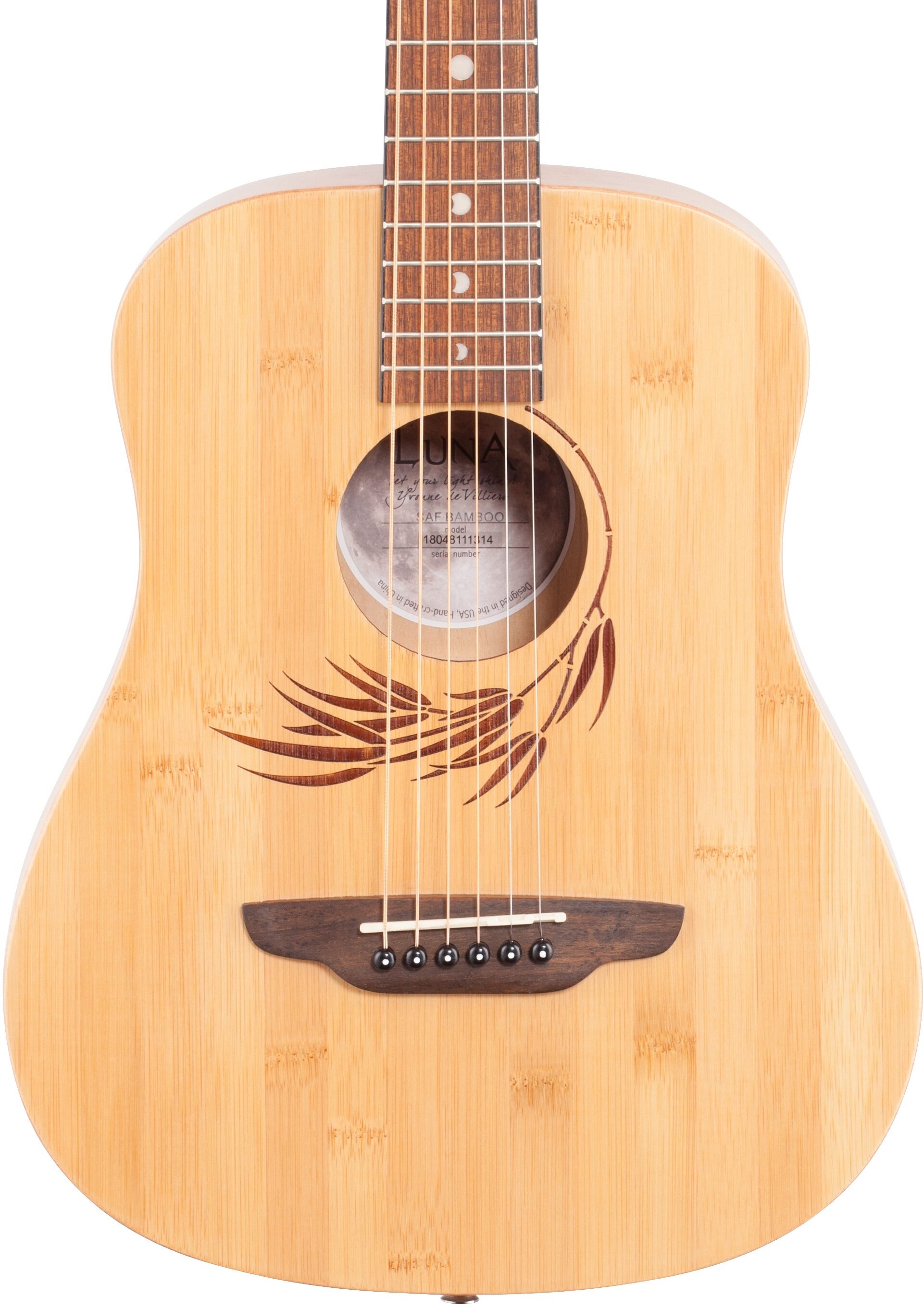 Luna Safari Bamboo Travel Acoustic Guitar (with Gig Bag) 5 Luna Safari Bamboo Travel Acoustic Guitar (with Gig Bag)