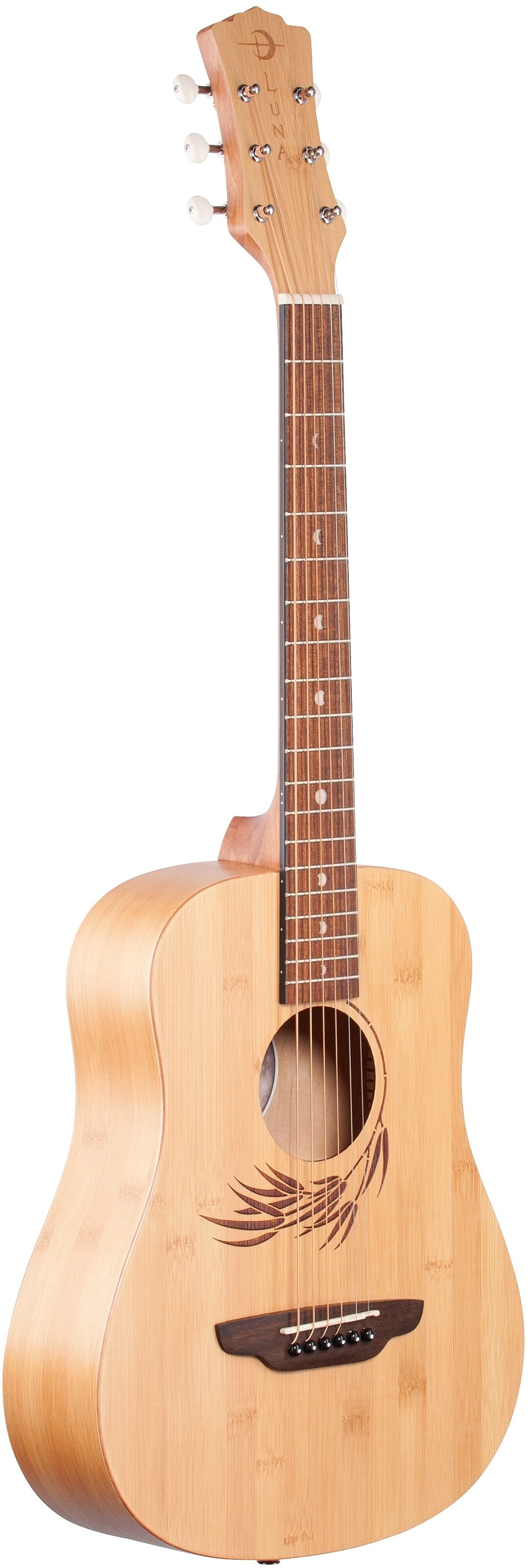 Luna Safari Bamboo Travel Acoustic Guitar (with Gig Bag) 6 Luna Safari Bamboo Travel Acoustic Guitar (with Gig Bag)