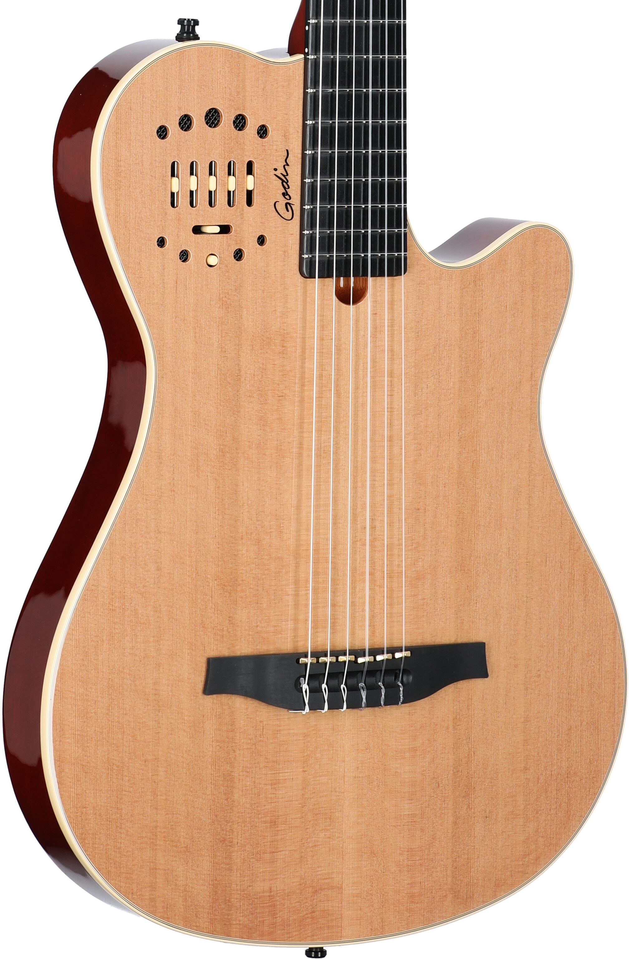 Godin Multiac Grand Concert Deluxe Classical Acoustic-Electric Guitar (with Gig Bag)