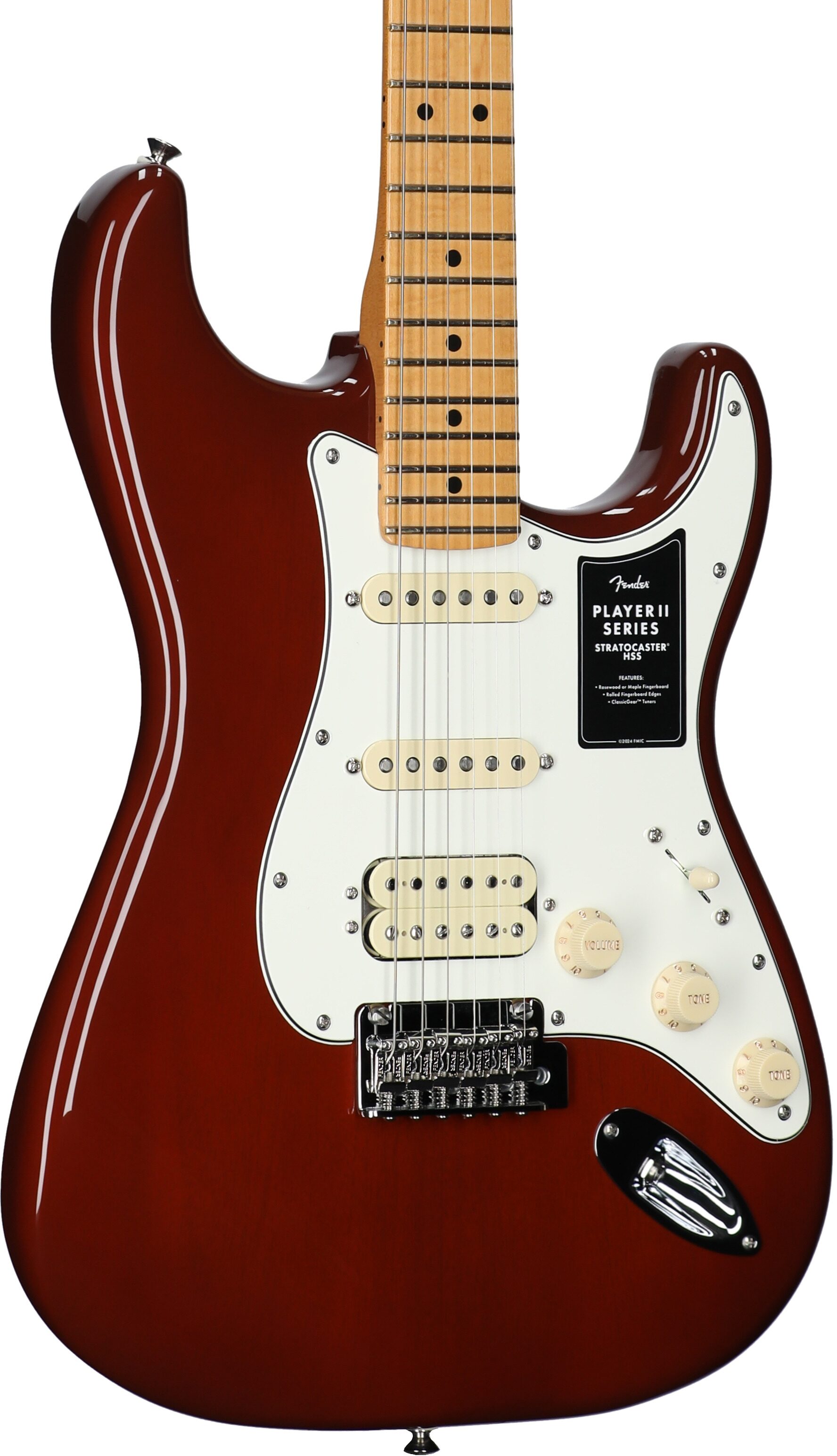 Fender Player II Stratocaster HSS Chambered Mahogany Electric Guitar 3 Fender Player II Stratocaster HSS Chambered Mahogany Electric Guitar