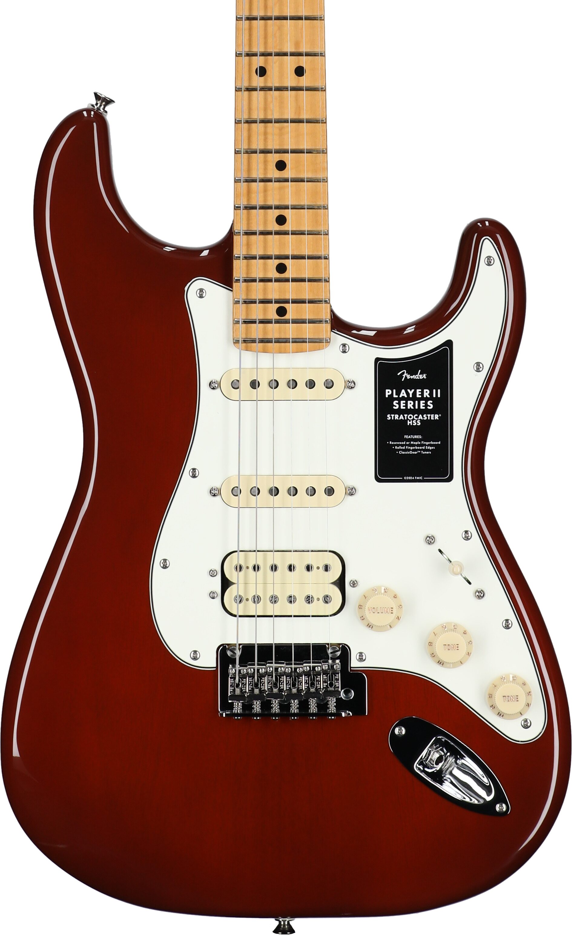 Fender Player II Stratocaster HSS Chambered Mahogany Electric Guitar 1 Fender Player II Stratocaster HSS Chambered Mahogany Electric Guitar