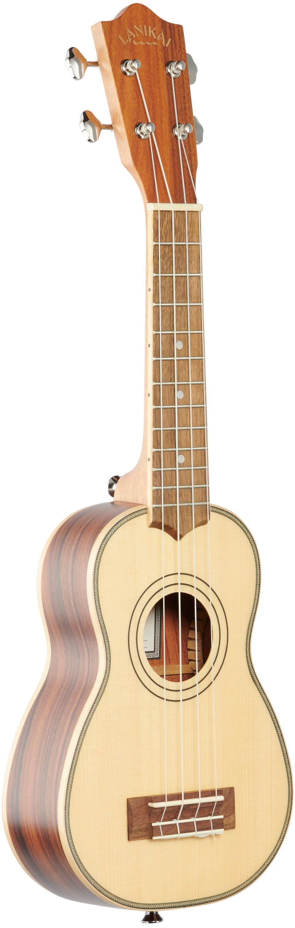 Lanikai Solid Spruce Top Soprano Ukulele (with Gig Bag) 6 Lanikai Solid Spruce Top Soprano Ukulele (with Gig Bag)