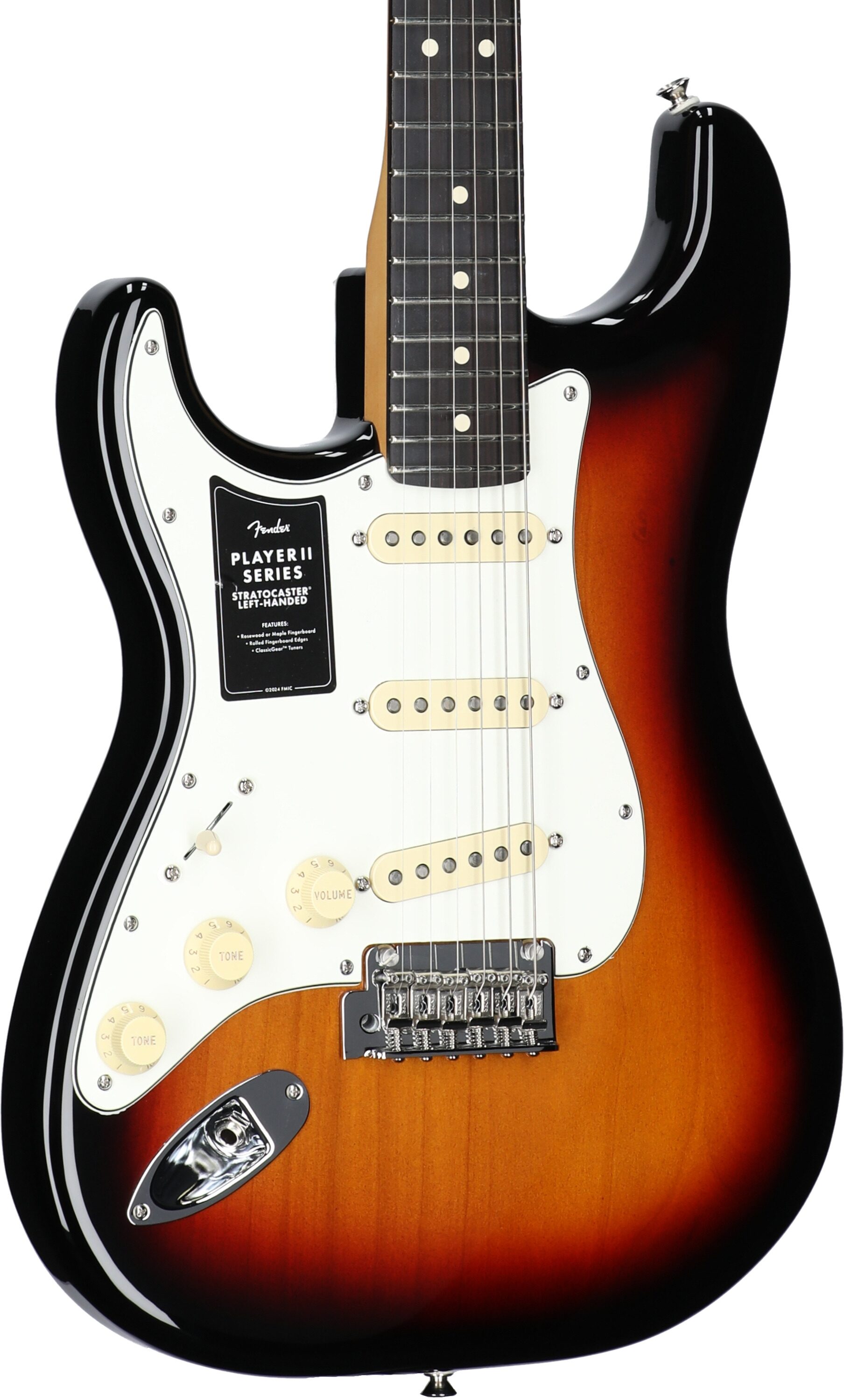 Fender Player II Stratocaster Electric Guitar, Left-Handed (with Rosewood Fingerboard)