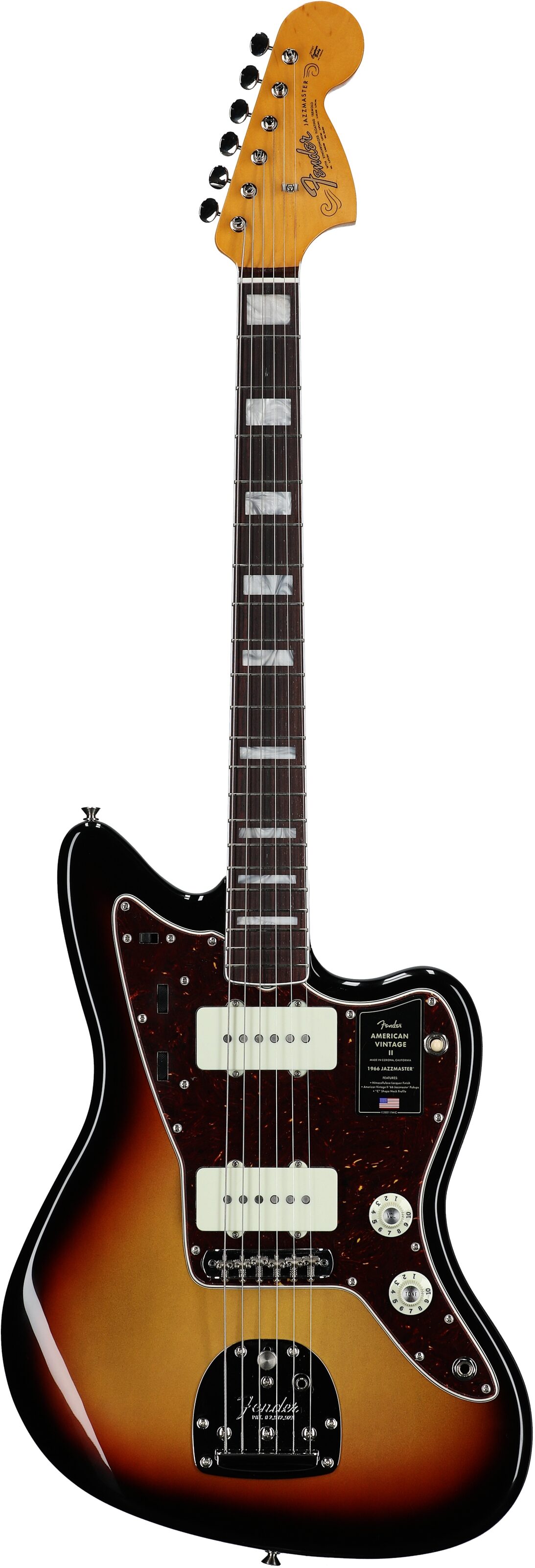 Fender American Vintage II 1966 Jazzmaster Electric Guitar, Rosewood Fingerboard (with Case) 2 Fender American Vintage II 1966 Jazzmaster Electric Guitar, Rosewood Fingerboard (with Case)