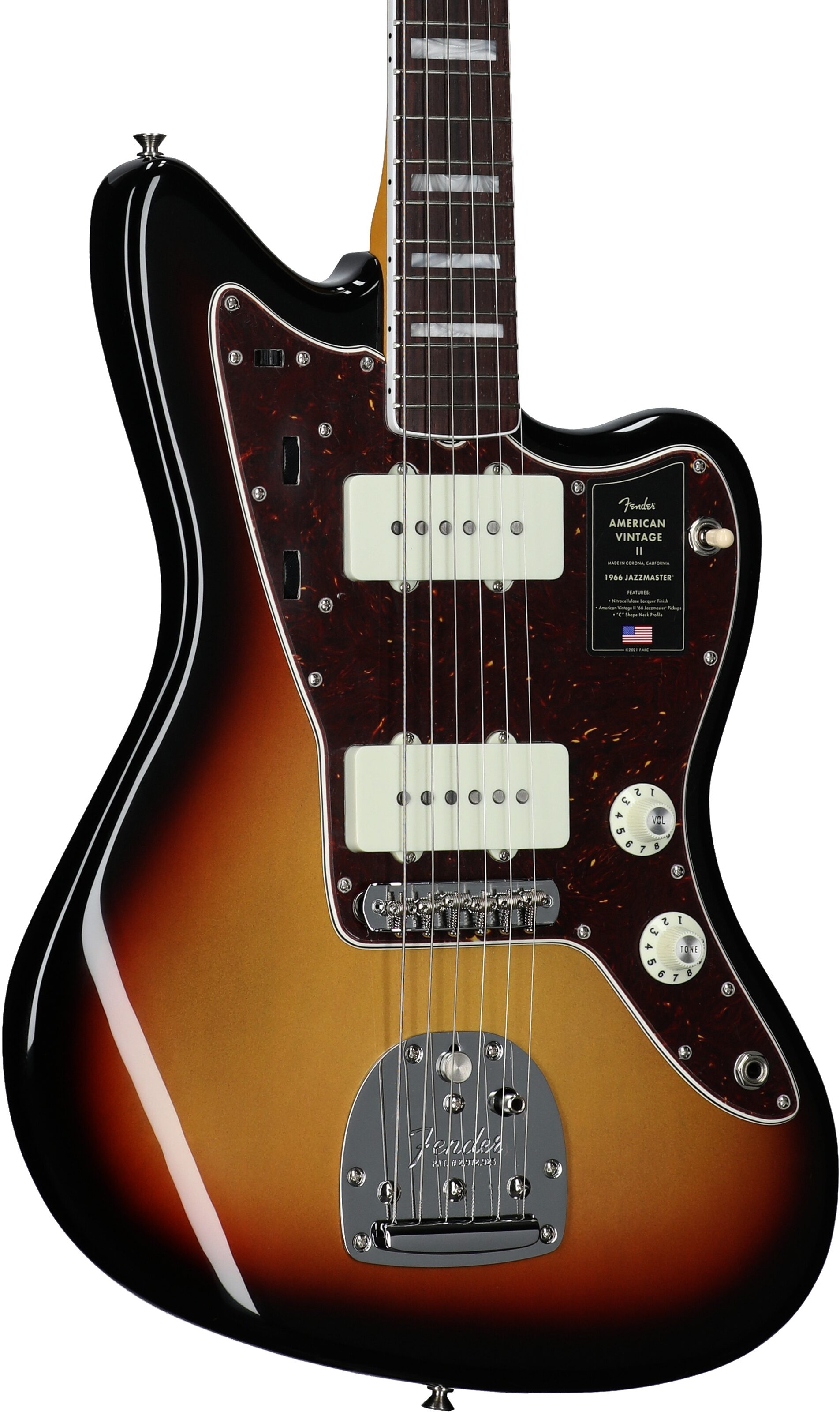 Fender American Vintage II 1966 Jazzmaster Electric Guitar, Rosewood Fingerboard (with Case) 3 Fender American Vintage II 1966 Jazzmaster Electric Guitar, Rosewood Fingerboard (with Case)