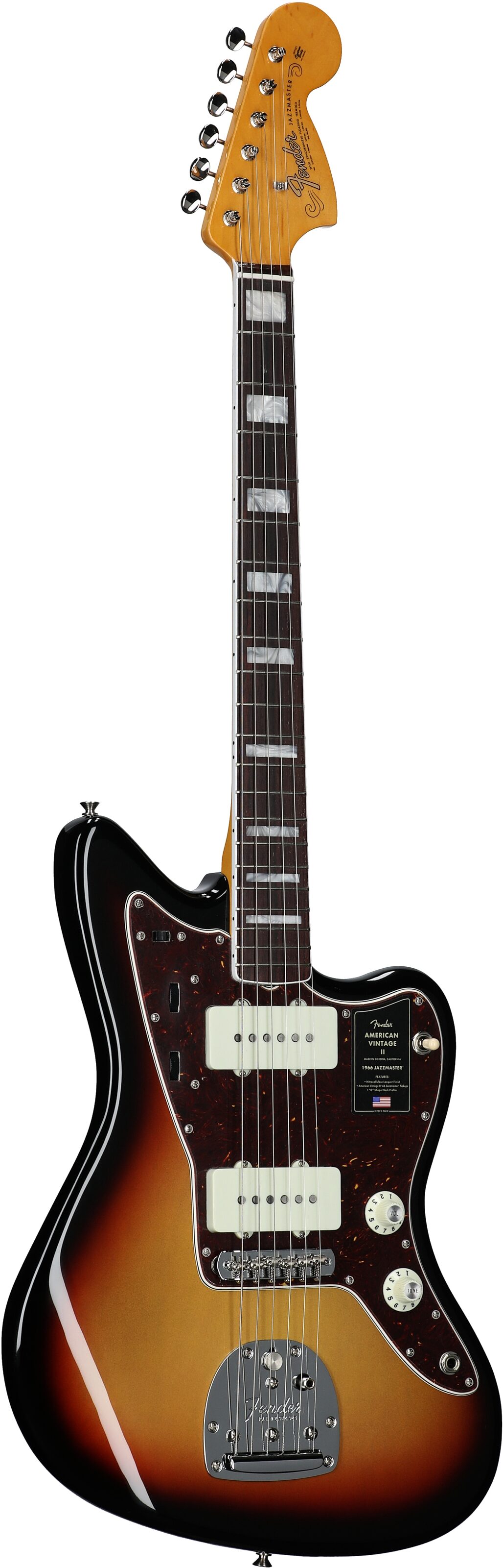 Fender American Vintage II 1966 Jazzmaster Electric Guitar, Rosewood Fingerboard (with Case) 6 Fender American Vintage II 1966 Jazzmaster Electric Guitar, Rosewood Fingerboard (with Case)