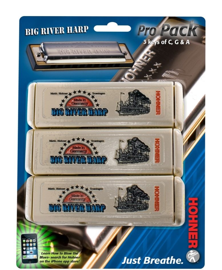 Hohner 590 Big River Harp Pro Pack Harmonica Set 1 Hohner 590 Big River Harp Pro Pack Harmonica Set